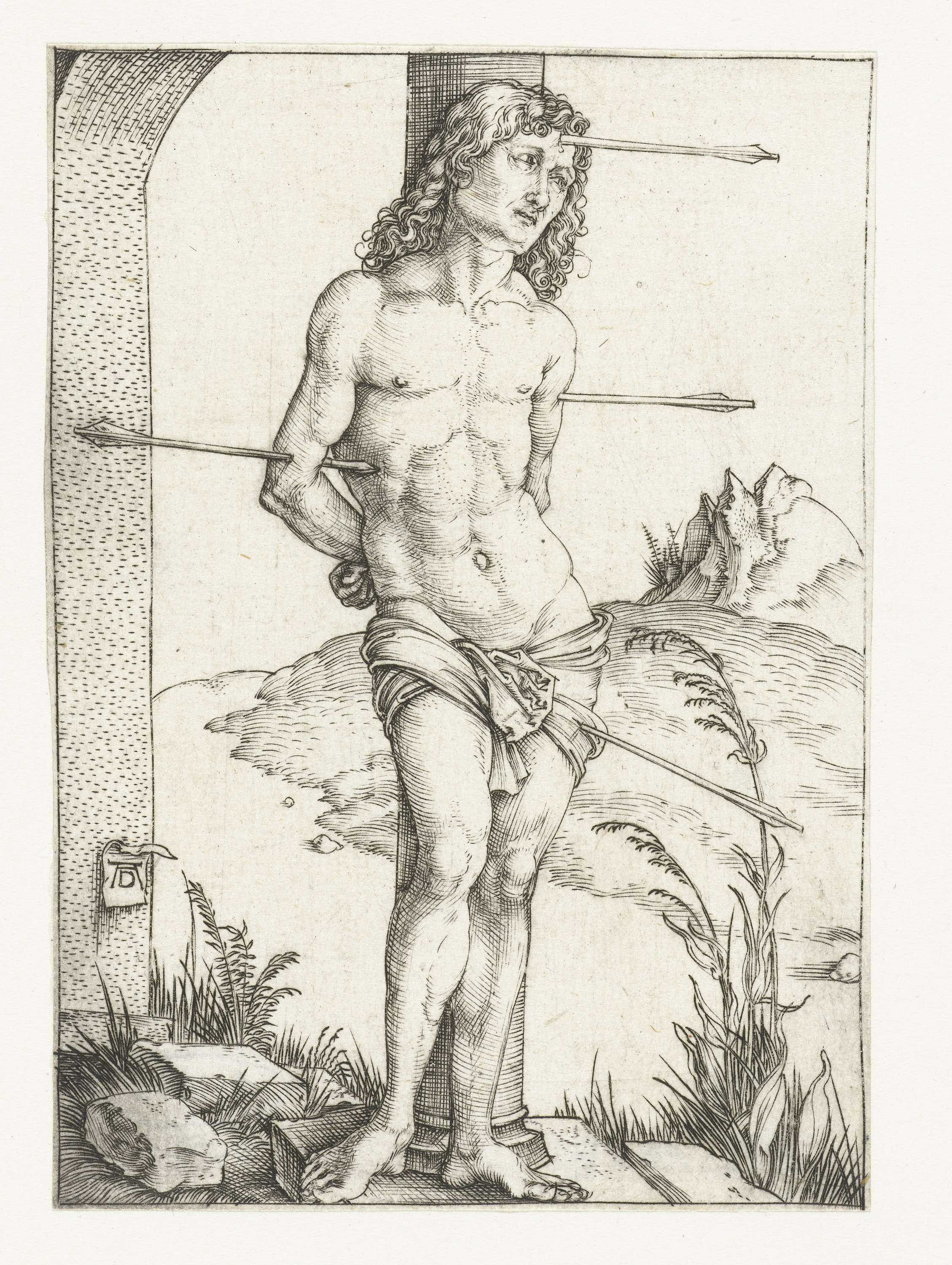 Heilige Sebastiaan, by Albrecht Dürer, public domain