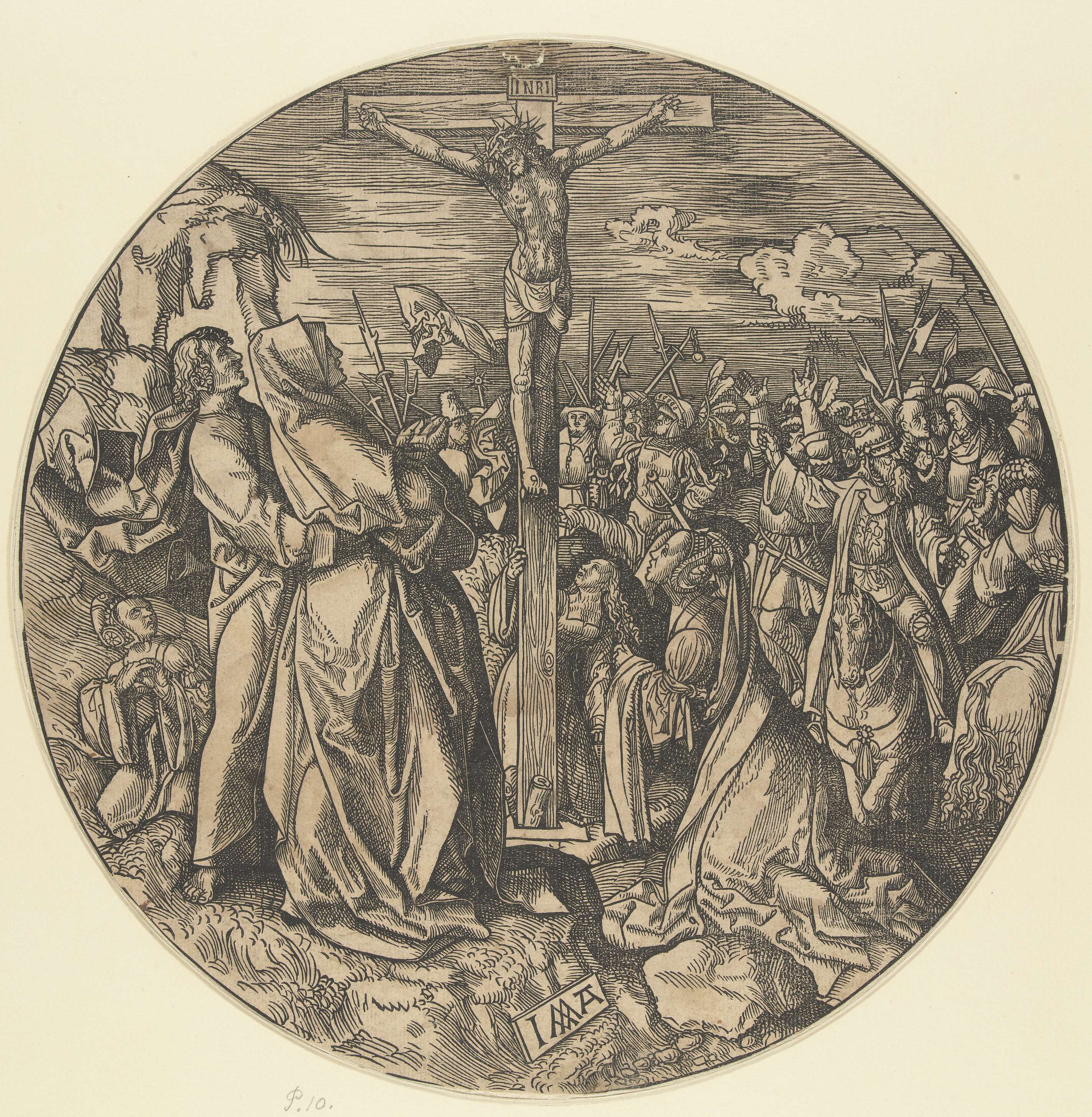 Christus aan het kruis, by Jacob Cornelisz van Oostsanen, public domain