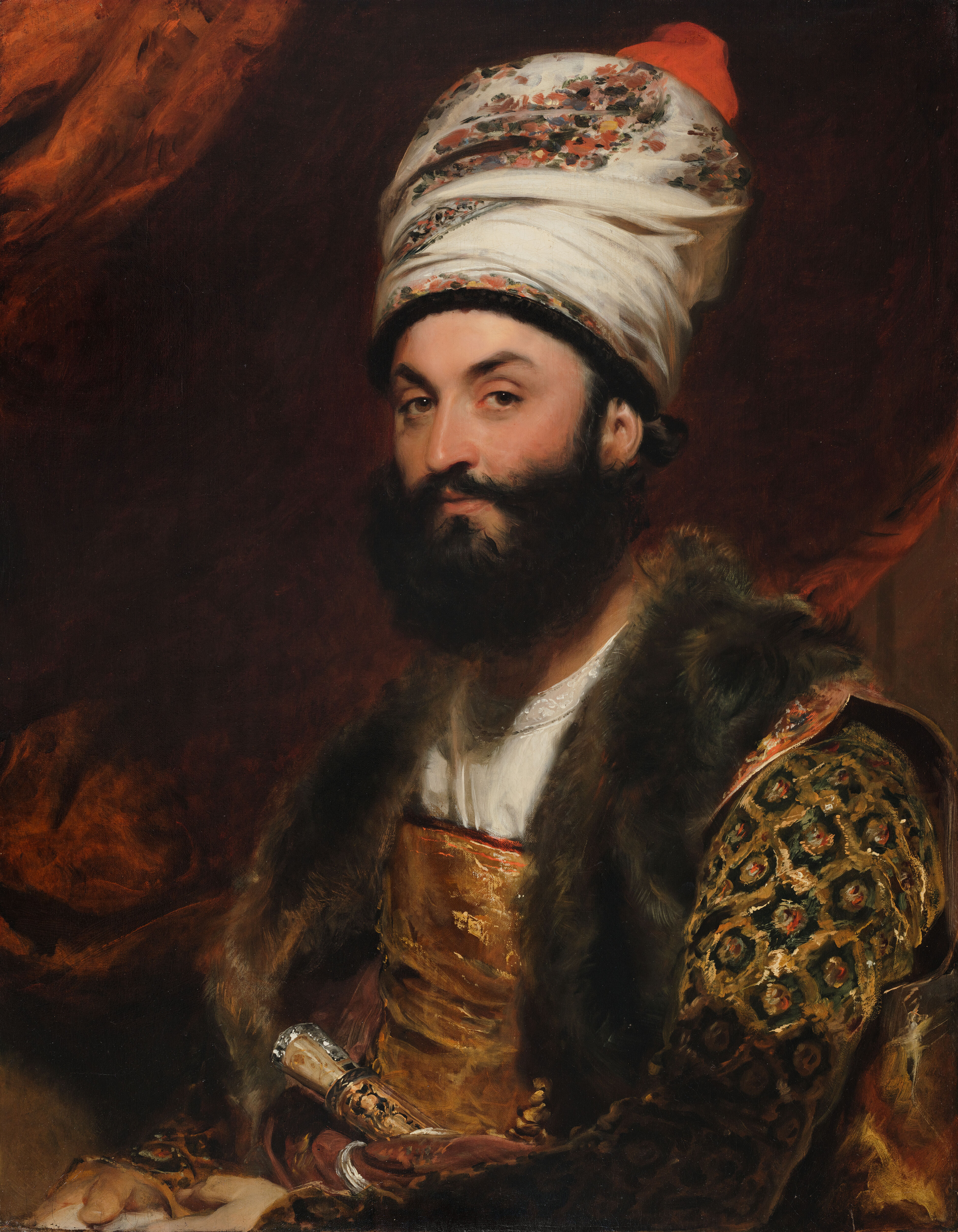 Mirza Abu'l Hassan Khan, by Thomas Lawrence, public domain