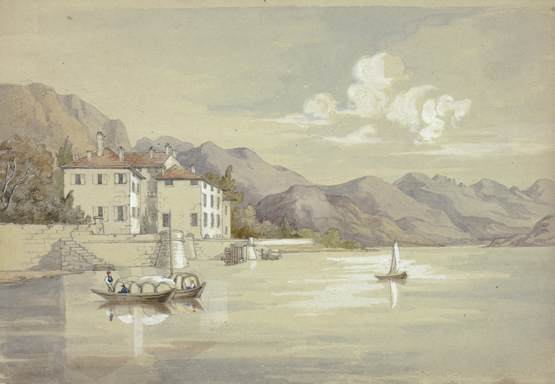 Majolica, Lake Como, by Elizabeth Murray, public domain