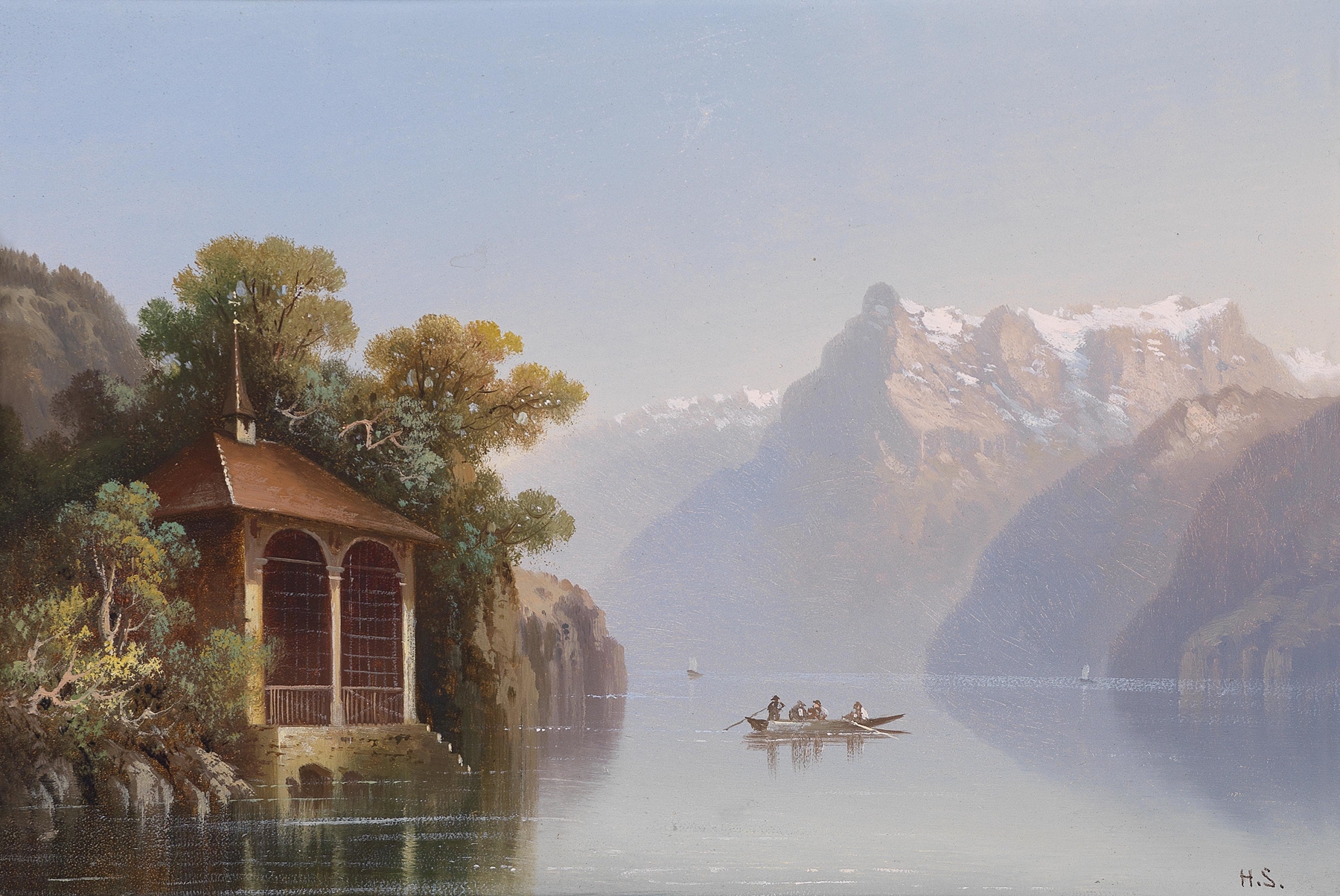 Tell-Kapelle am Vierwaldstättersee, by Hubert Sattler, public domain