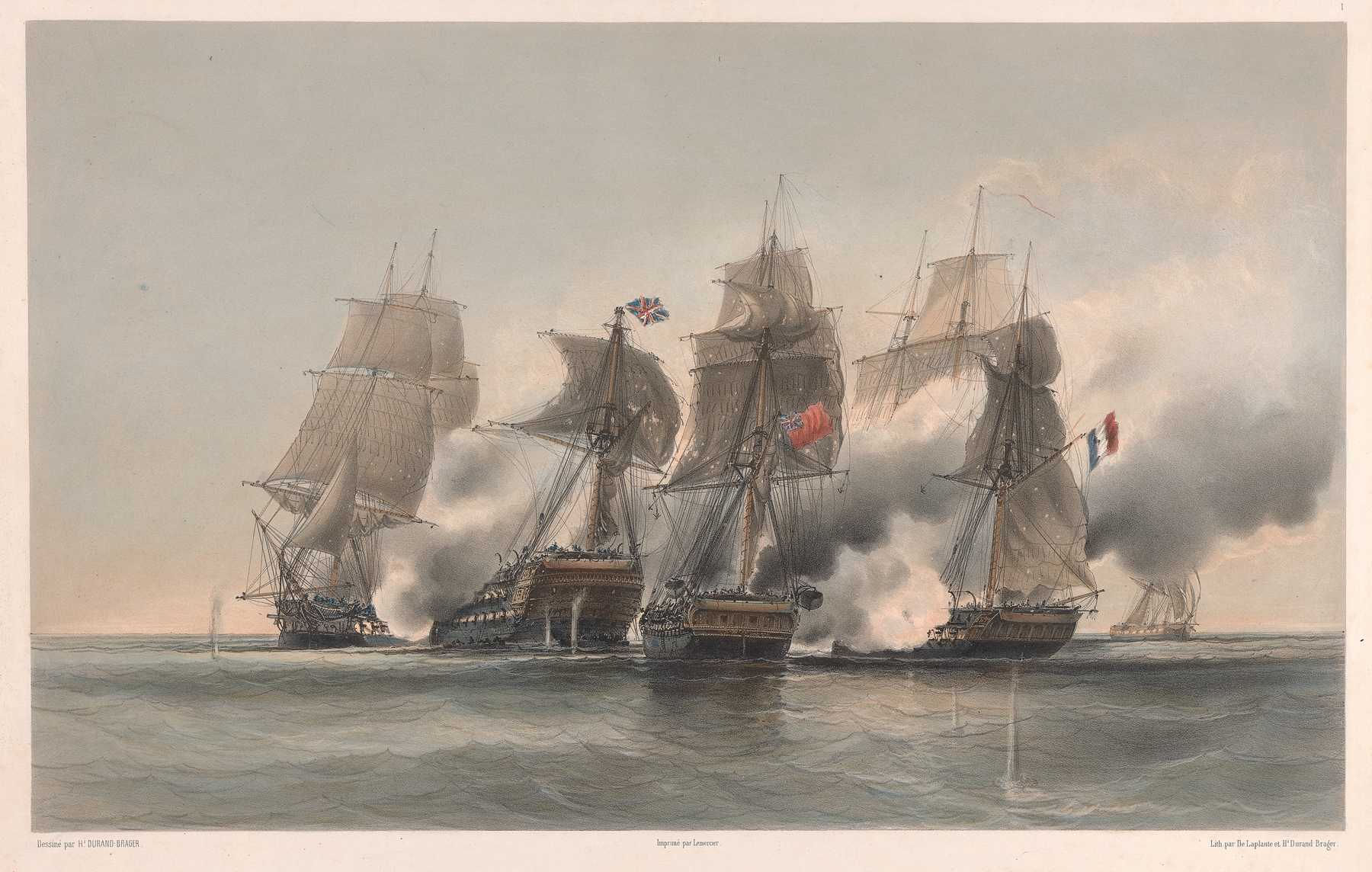 La Prudente and La Cybelle by Henri Durand-Brager, oil on canvas, two female figures in elegant poses.