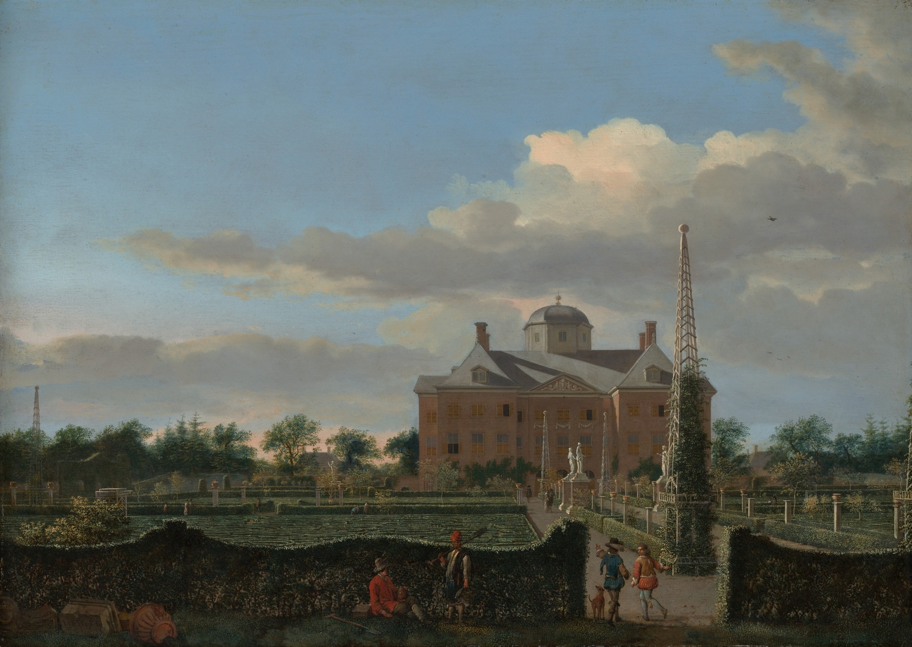 The Huis ten Bosch at The Hague, oil on canvas by Jan van der Heyden