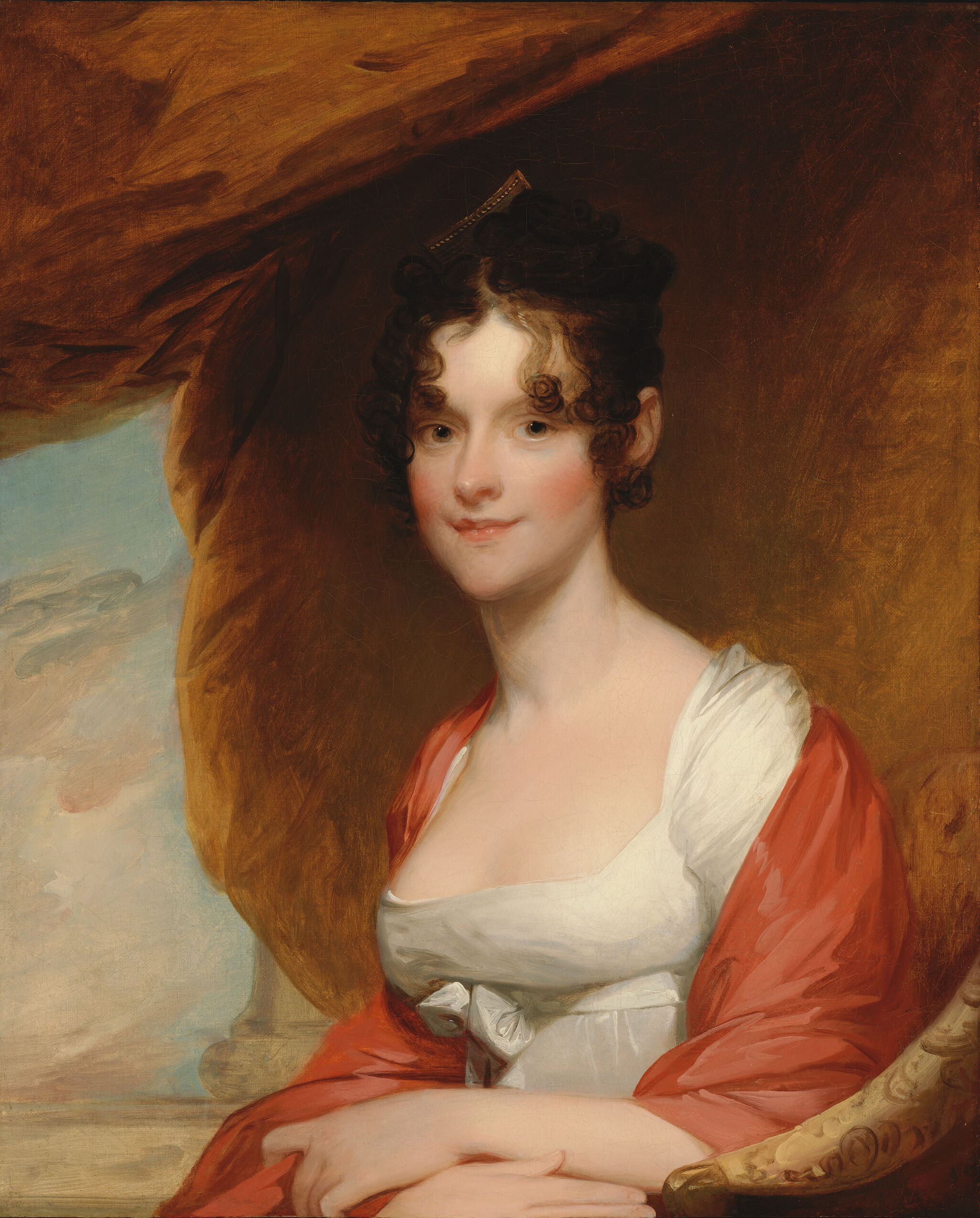 Sarah Inman Linzee (Mrs. Joseph Lewis Cunningham) (1787-1820), by Gilbert Stuart, public domain