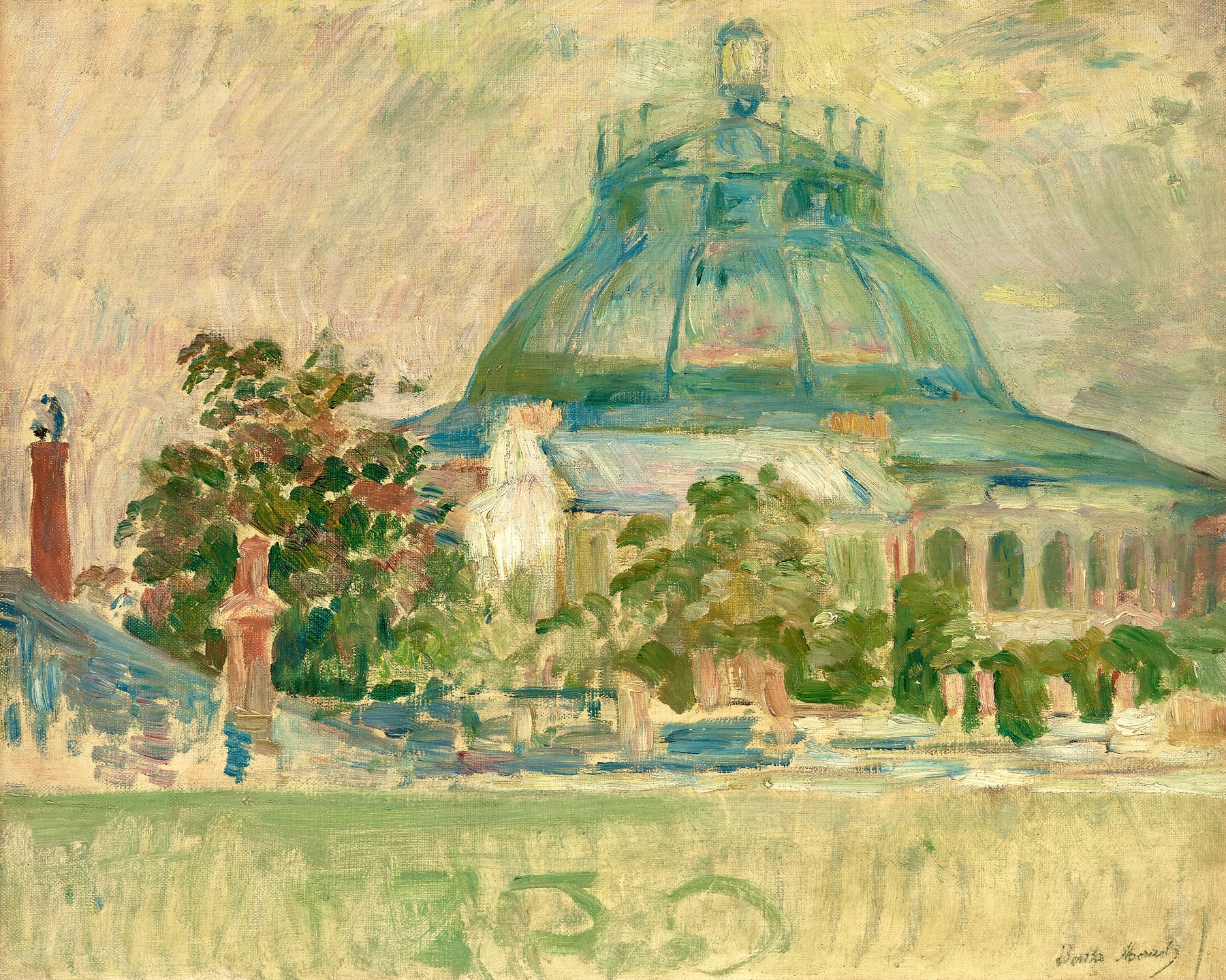 Dôme des arènes de la rue Pergolèse, by Berthe Morisot, public domain
