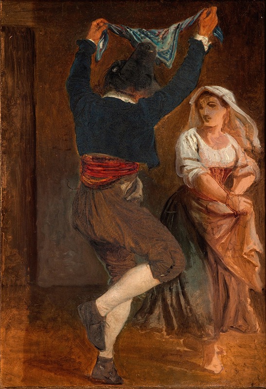 A lively depiction of an Italian dance scene.