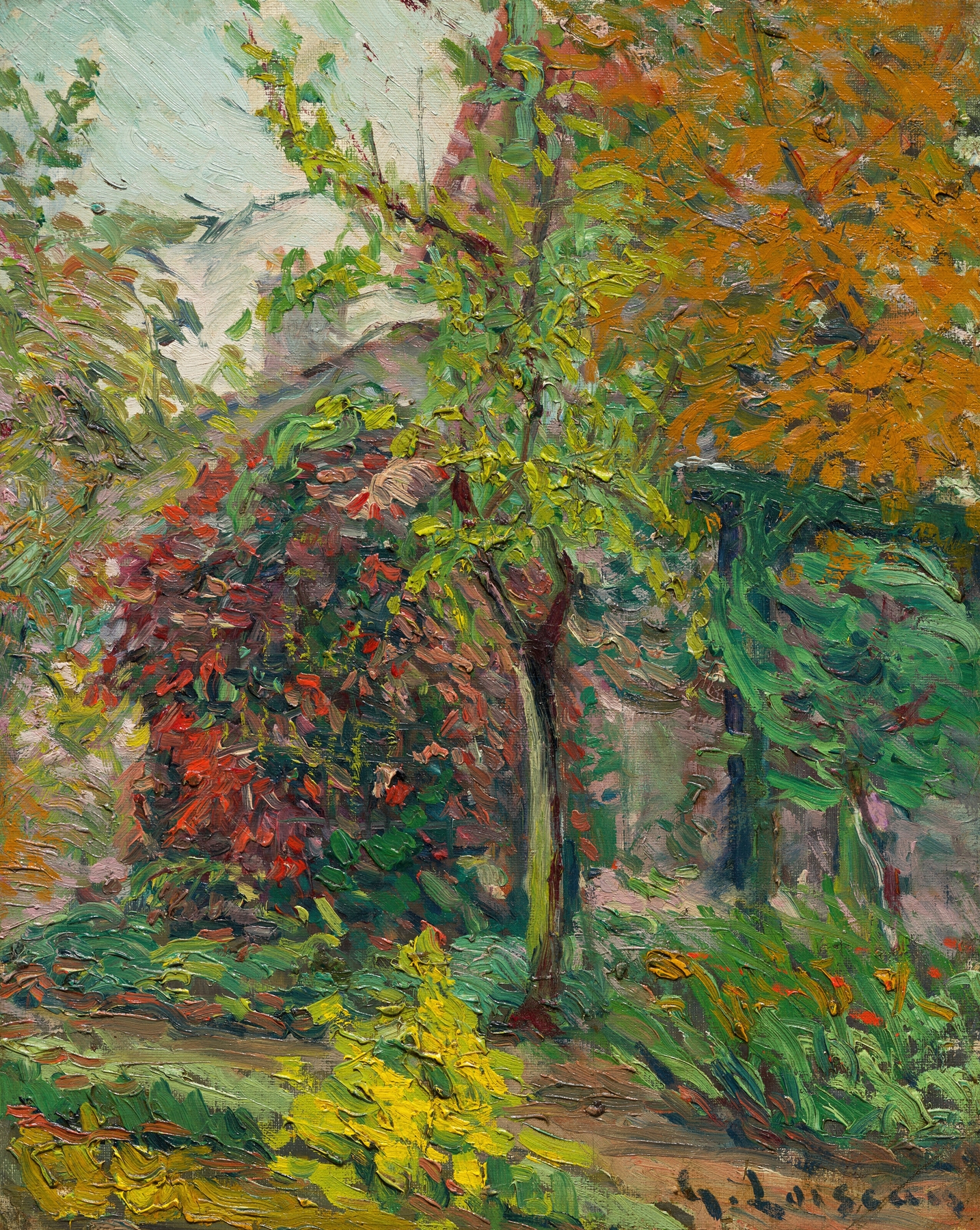 Maison à la campagne, by Gustave Loiseau, public domain