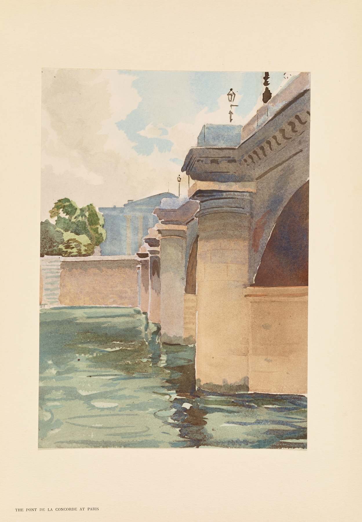Oil on canvas by Pierre Vignal depicting the Pont de la Concorde over the Seine