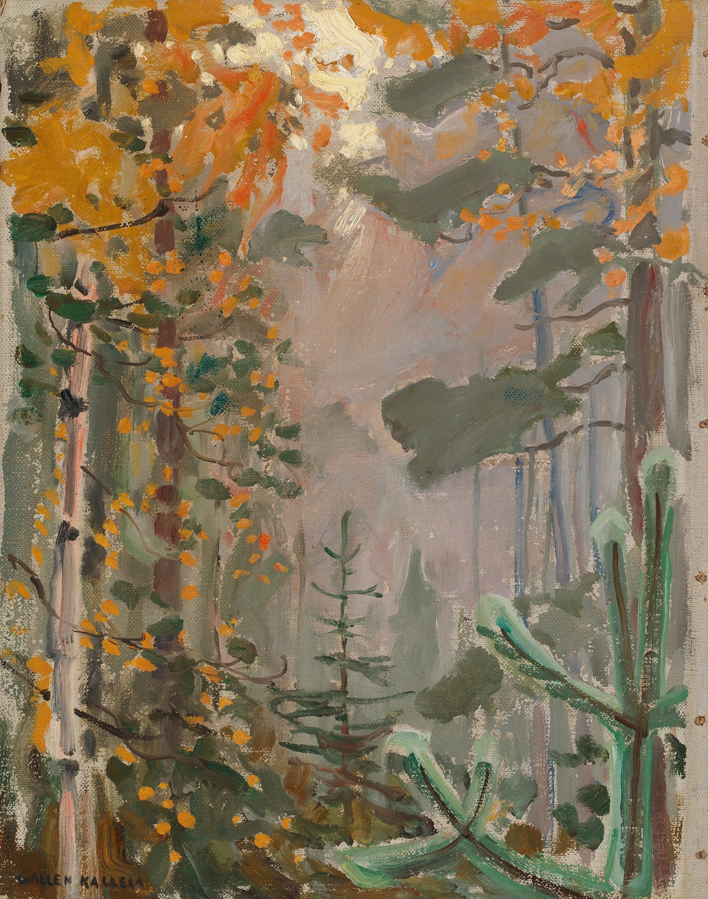 Autumn Landscape, by Akseli Gallen-Kallela, public domain