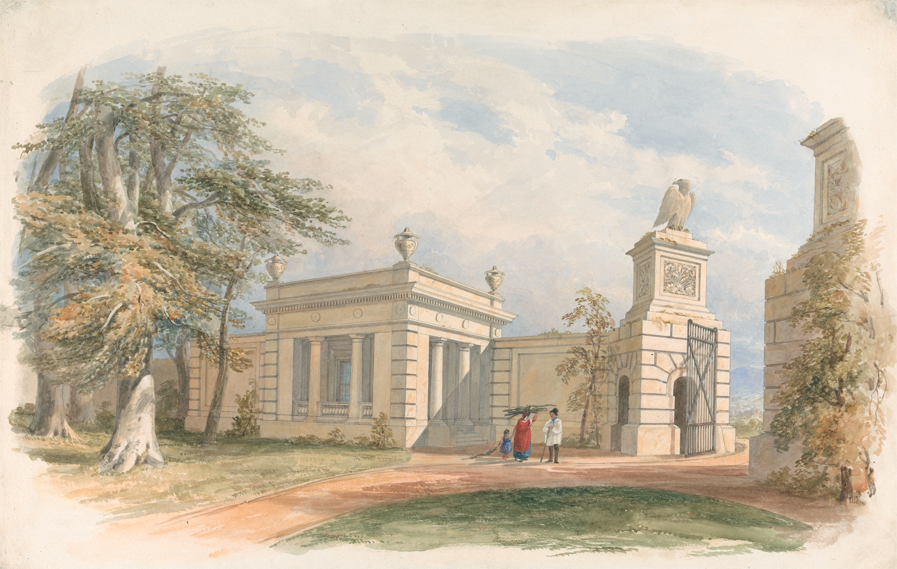Design for a Park Gateway, by Edward Blore, public domain