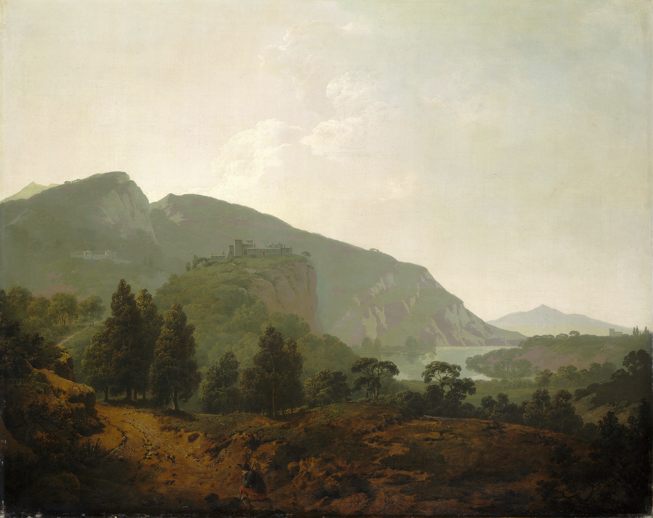 Italian Landscape, by Joseph Wright of Derby, public domain