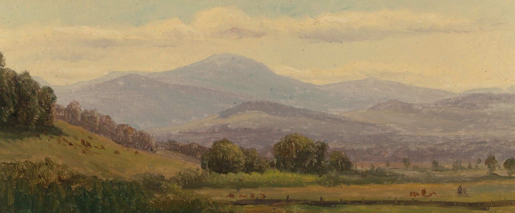 Landscape of Mt. Washington, oil on canvas by American School