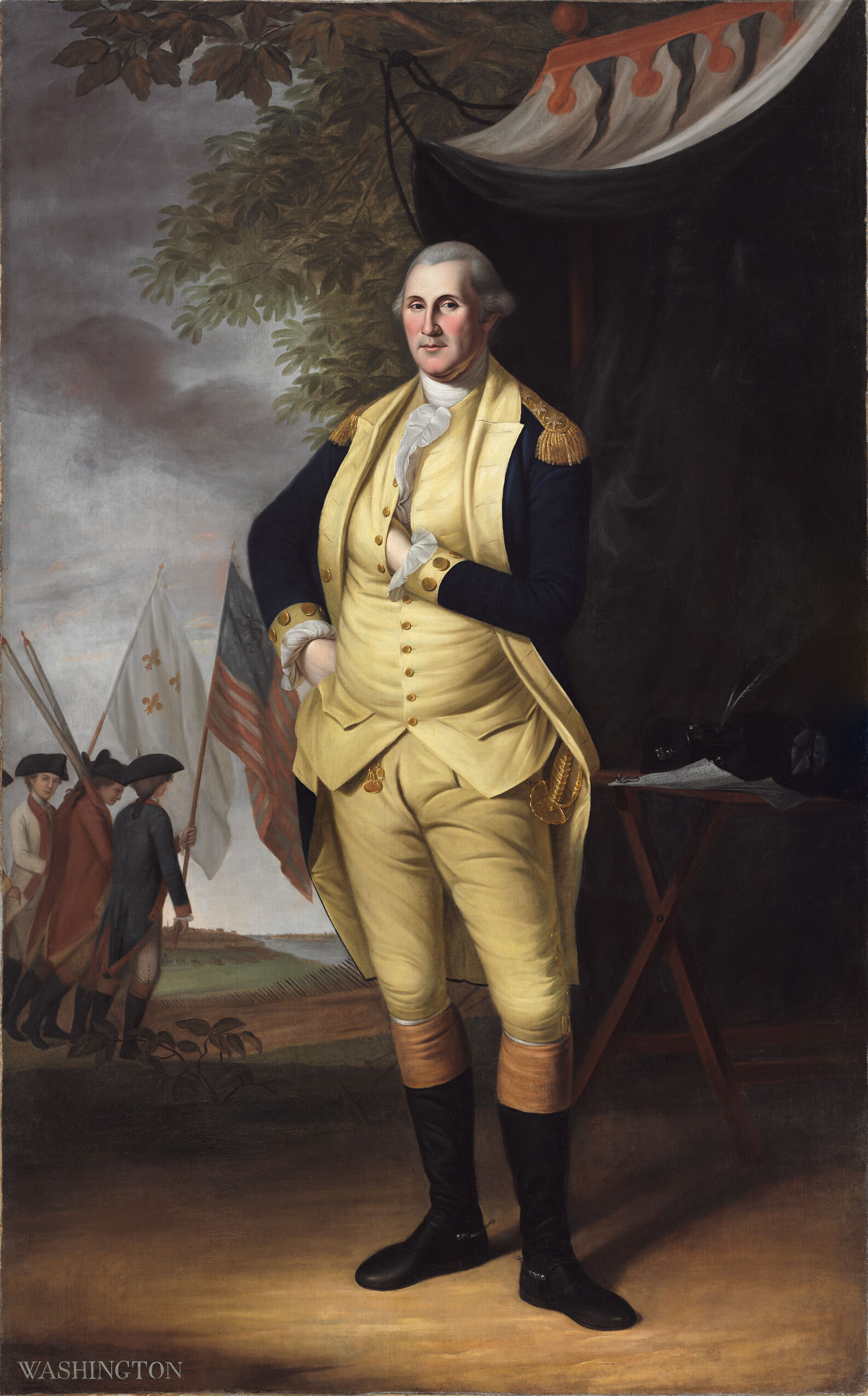 George Washington (1732-1799), by Charles Willson Peale, public domain