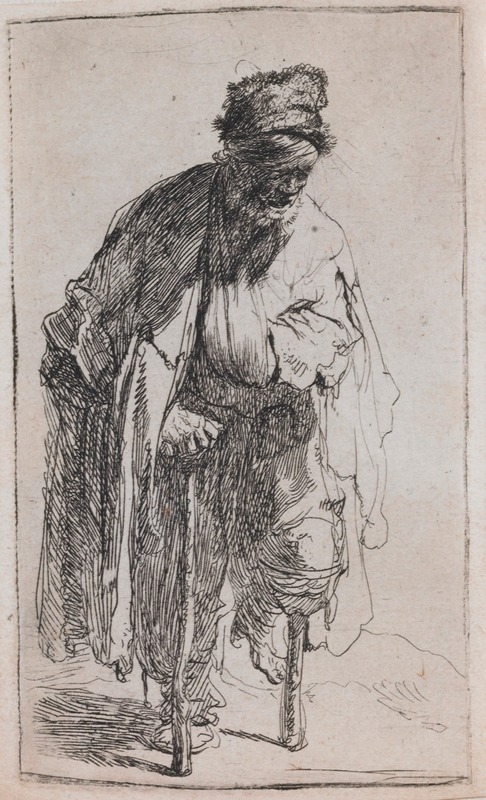 Rembrandt's 'The Beggar with a Wooden Leg' captures the essence of human suffering.