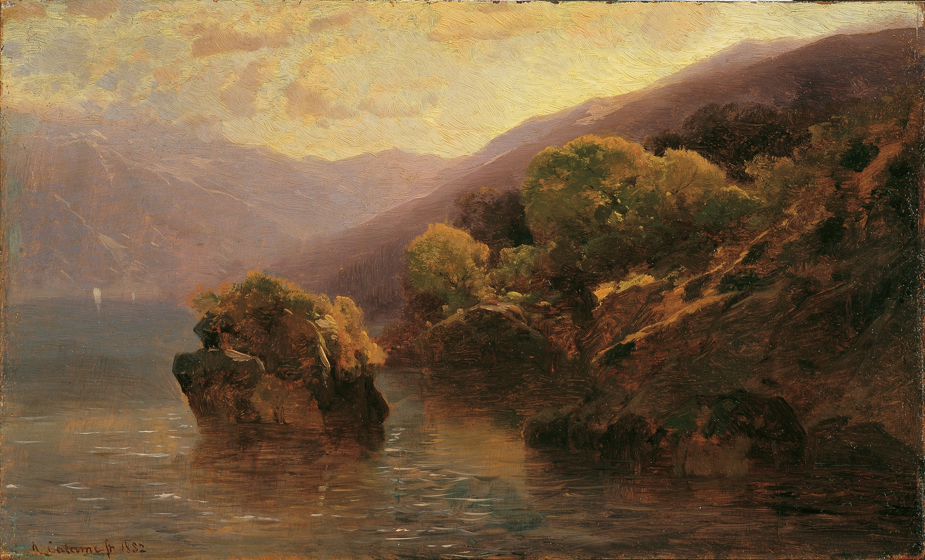 Partie vom Genfer See, by Alexandre Calame, public domain