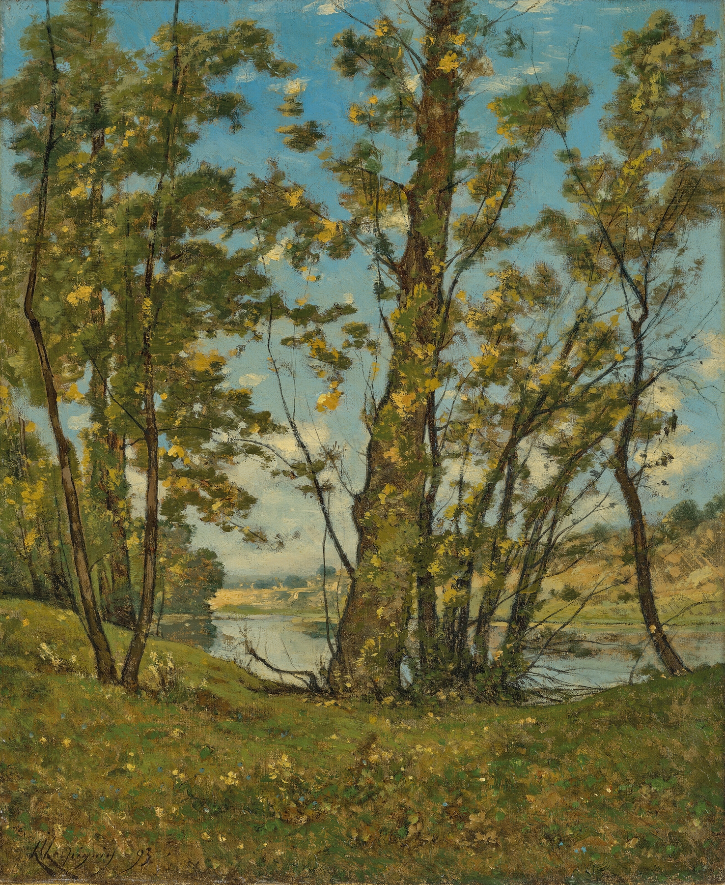 La Loire à Bonny, by Henri-Joseph Harpignies, public domain