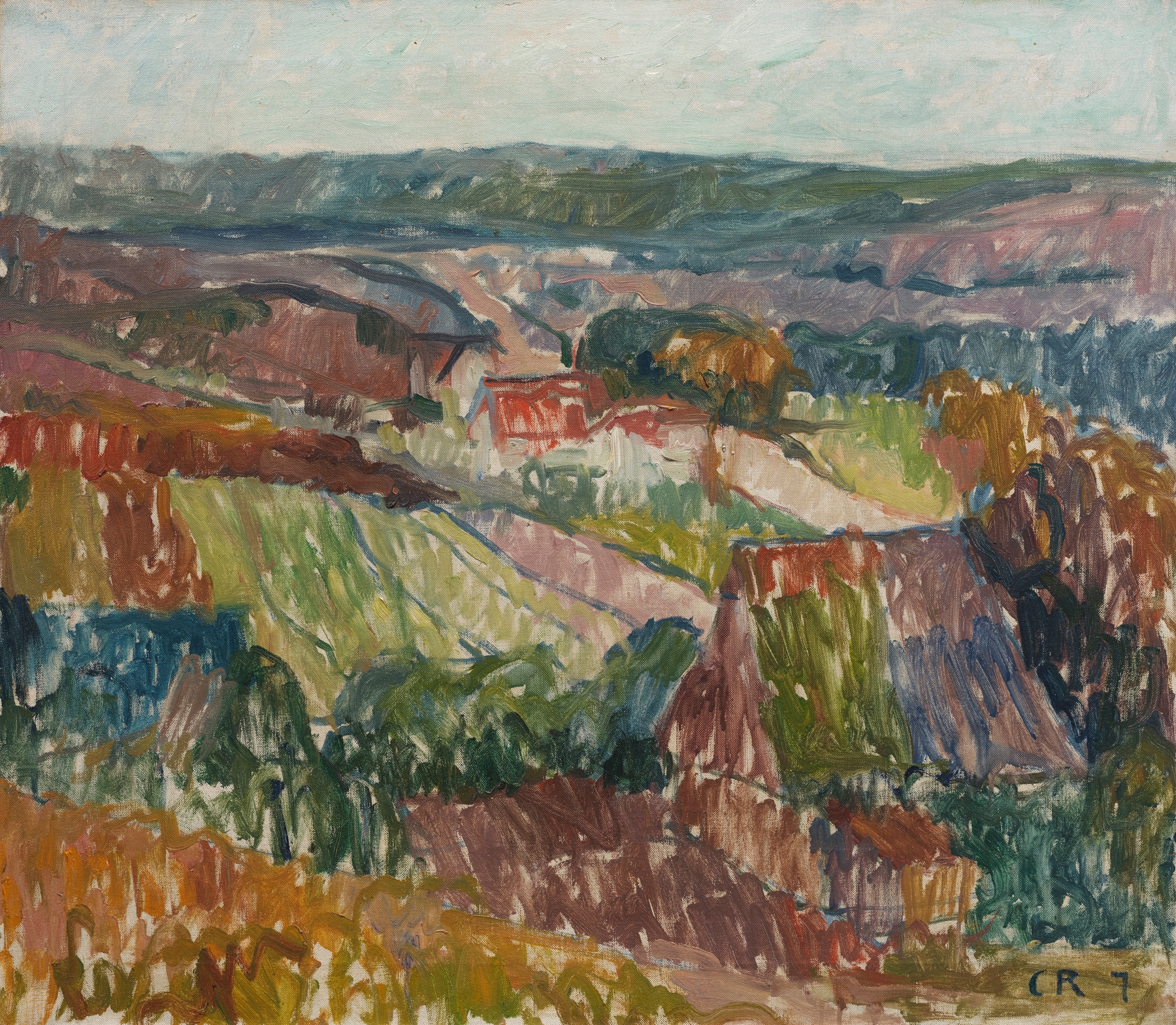 Landschaft bei Hetschburg, by Christian Rohlfs, public domain