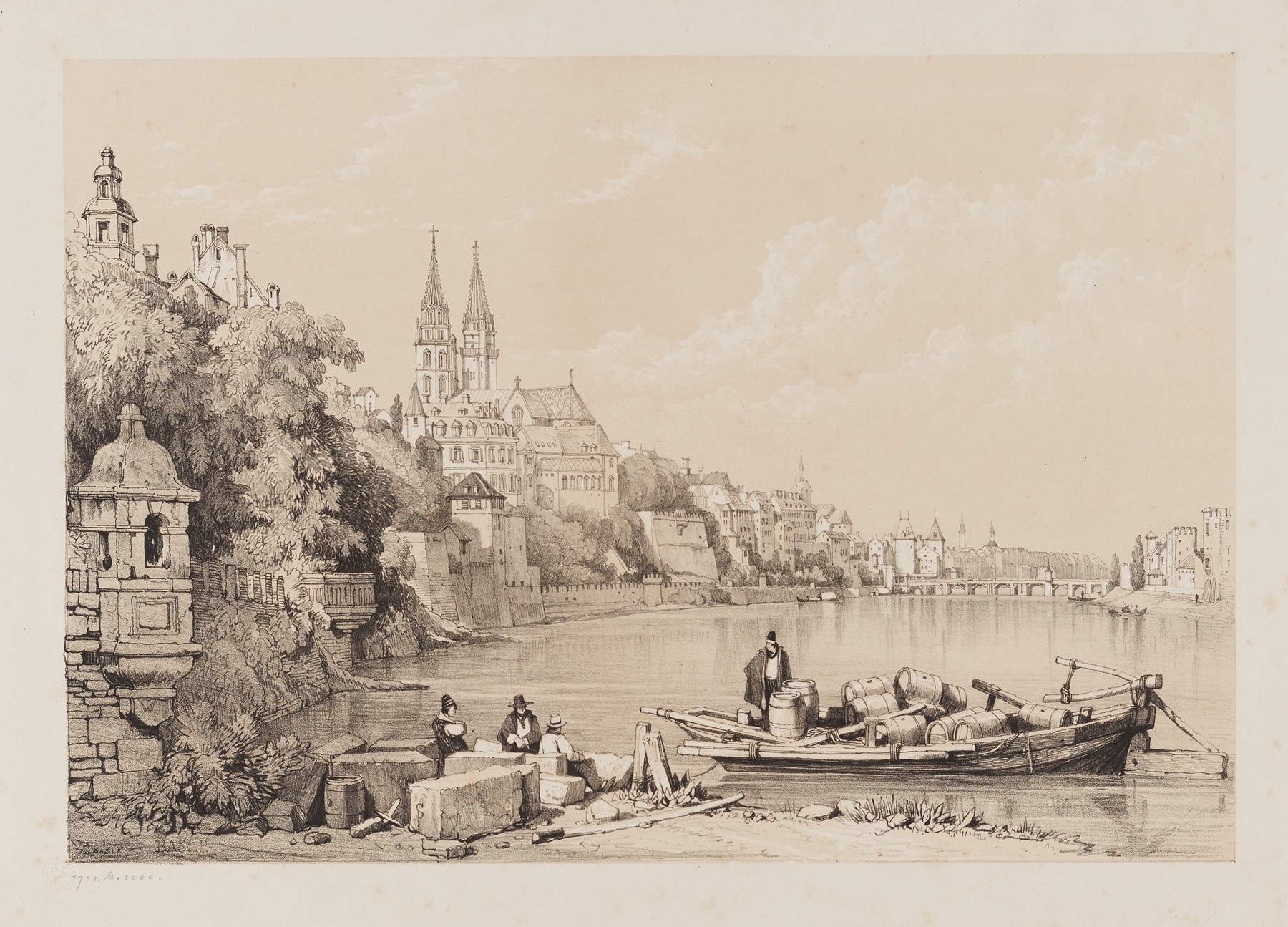 Basle, by Samuel Prout, public domain