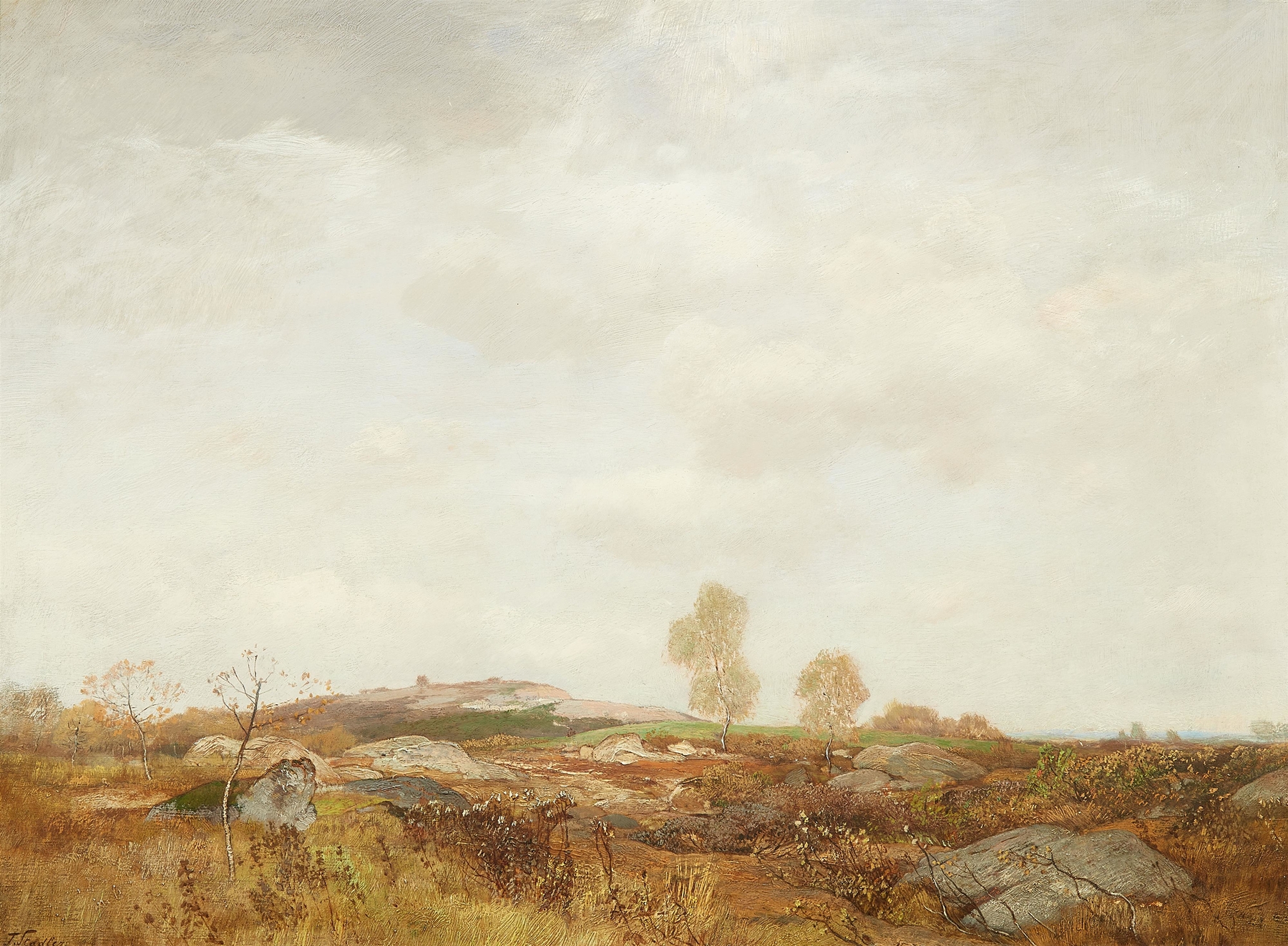 Moorlandschaft by Toni von Stadler, landscape artwork, oil painting