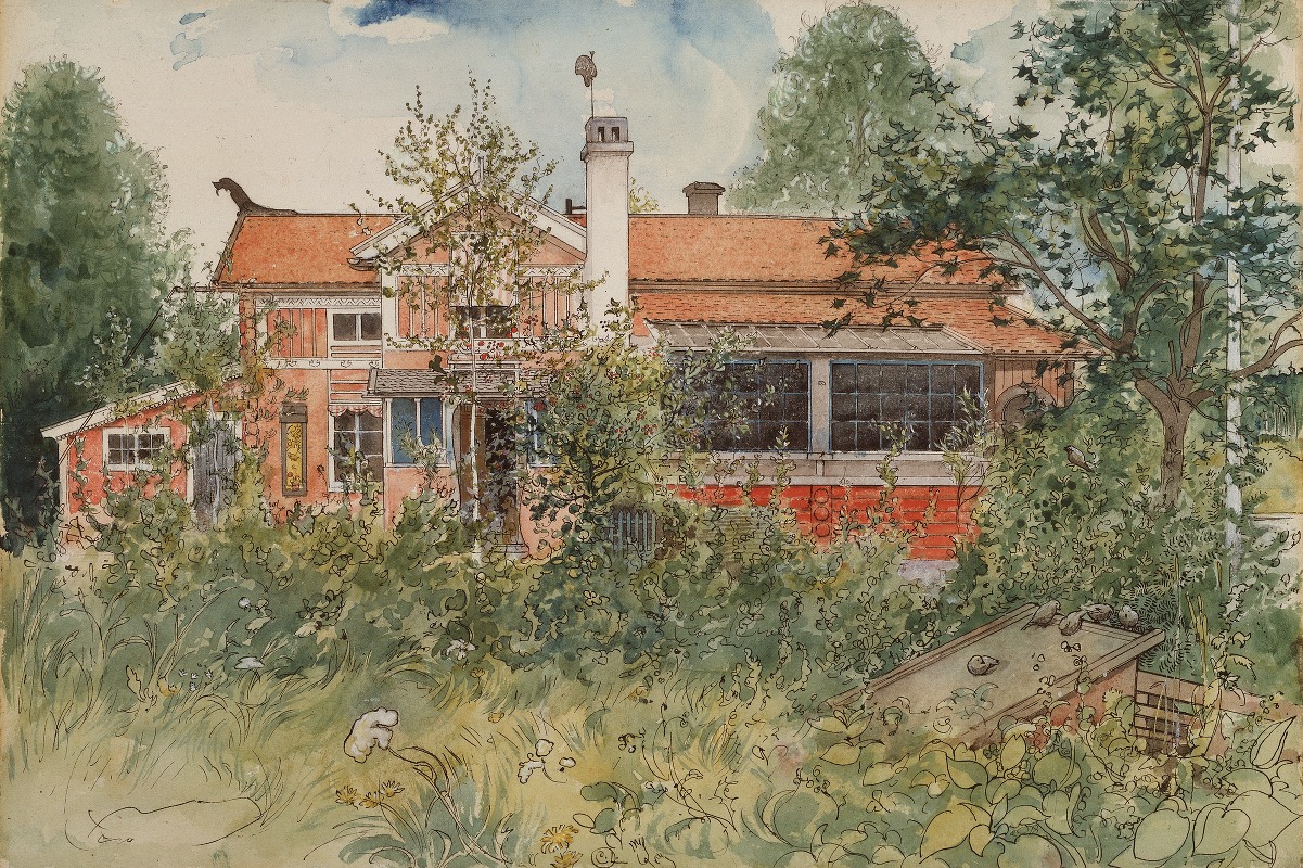 A cozy interior scene depicting a cottage with warm colors and inviting details.