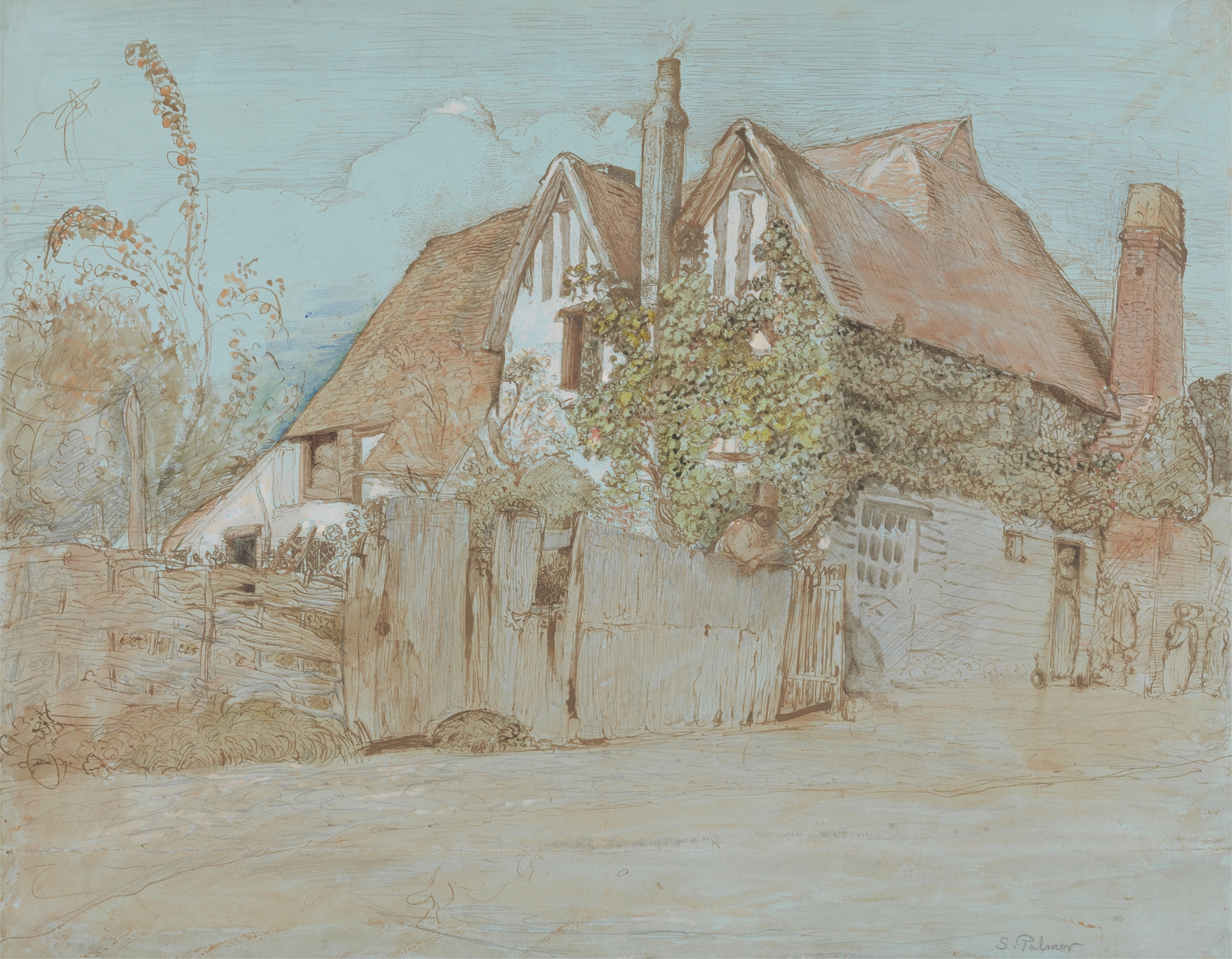 Ivy Cottage, Shoreham, by Samuel Palmer, public domain