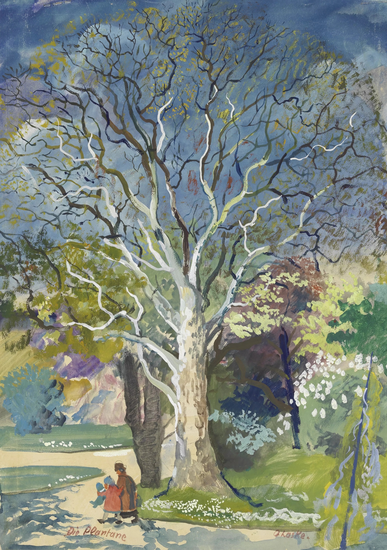 XIII. Schönbrunn (Garten), by Oskar Laske, public domain