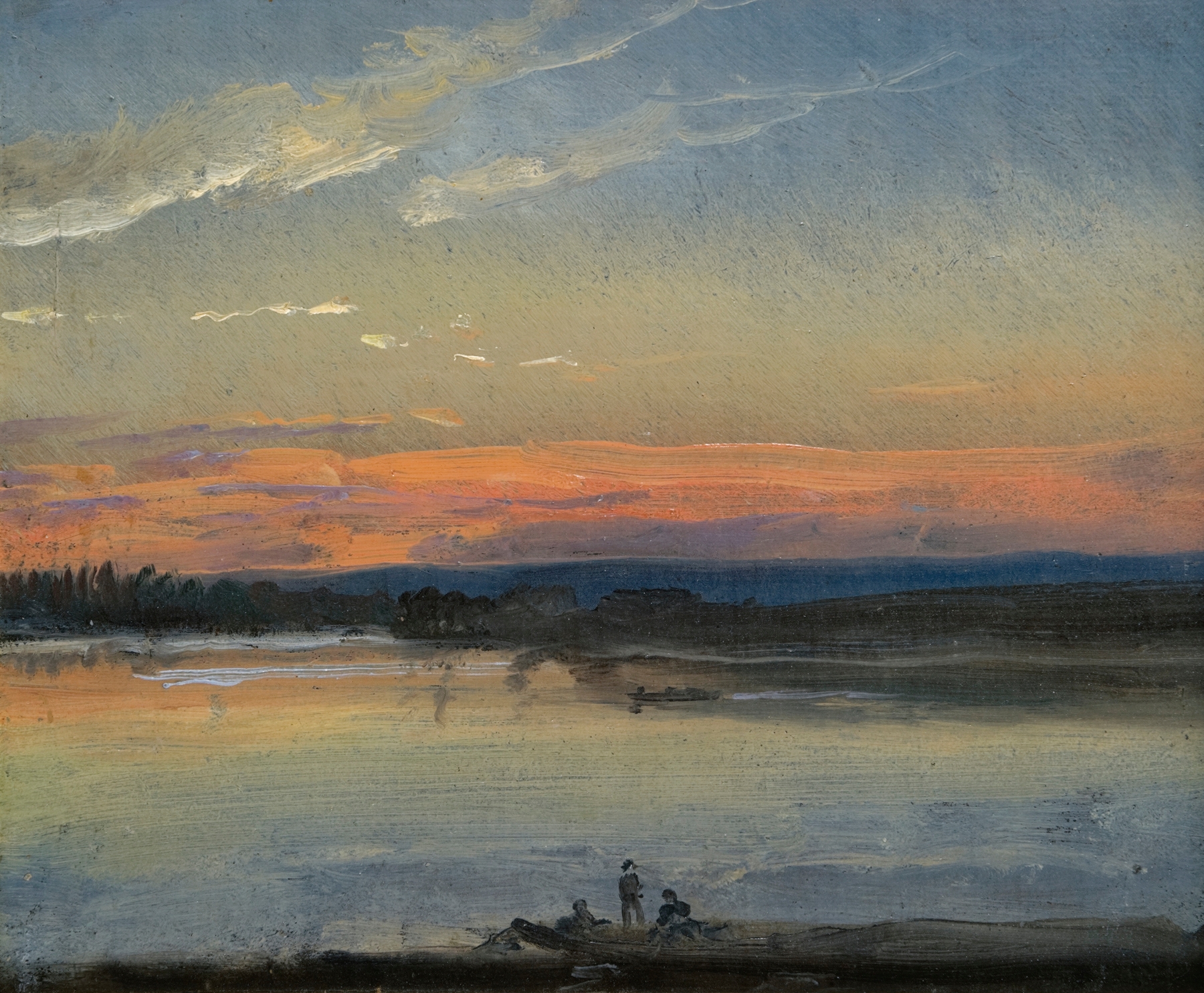 The Elbe In Evening Light, by Johan Christian Dahl, public domain