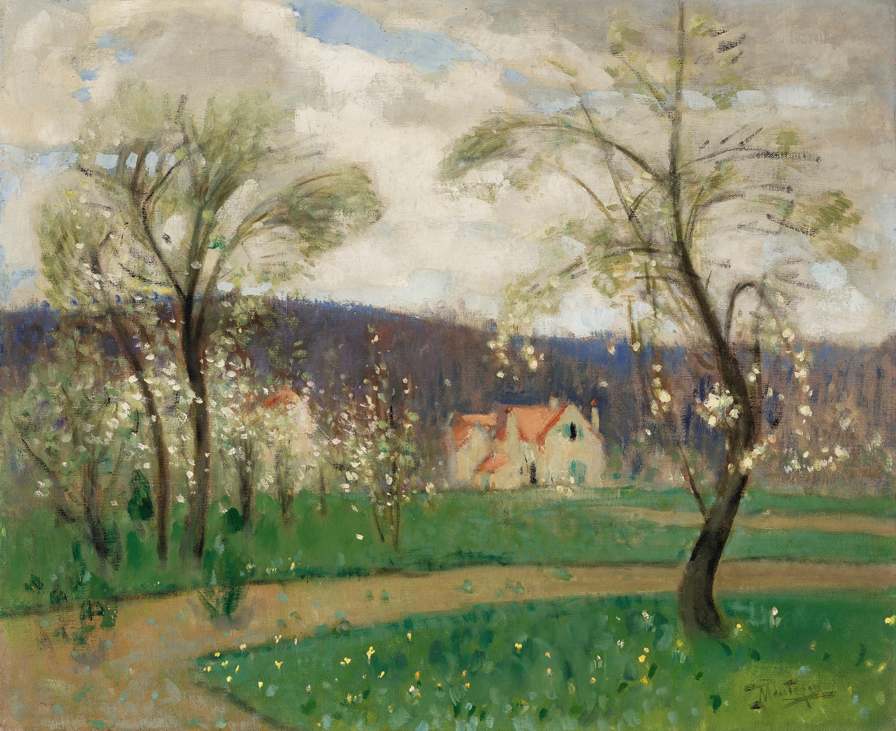 Paysage, by Pierre-Eugène Montézin, public domain