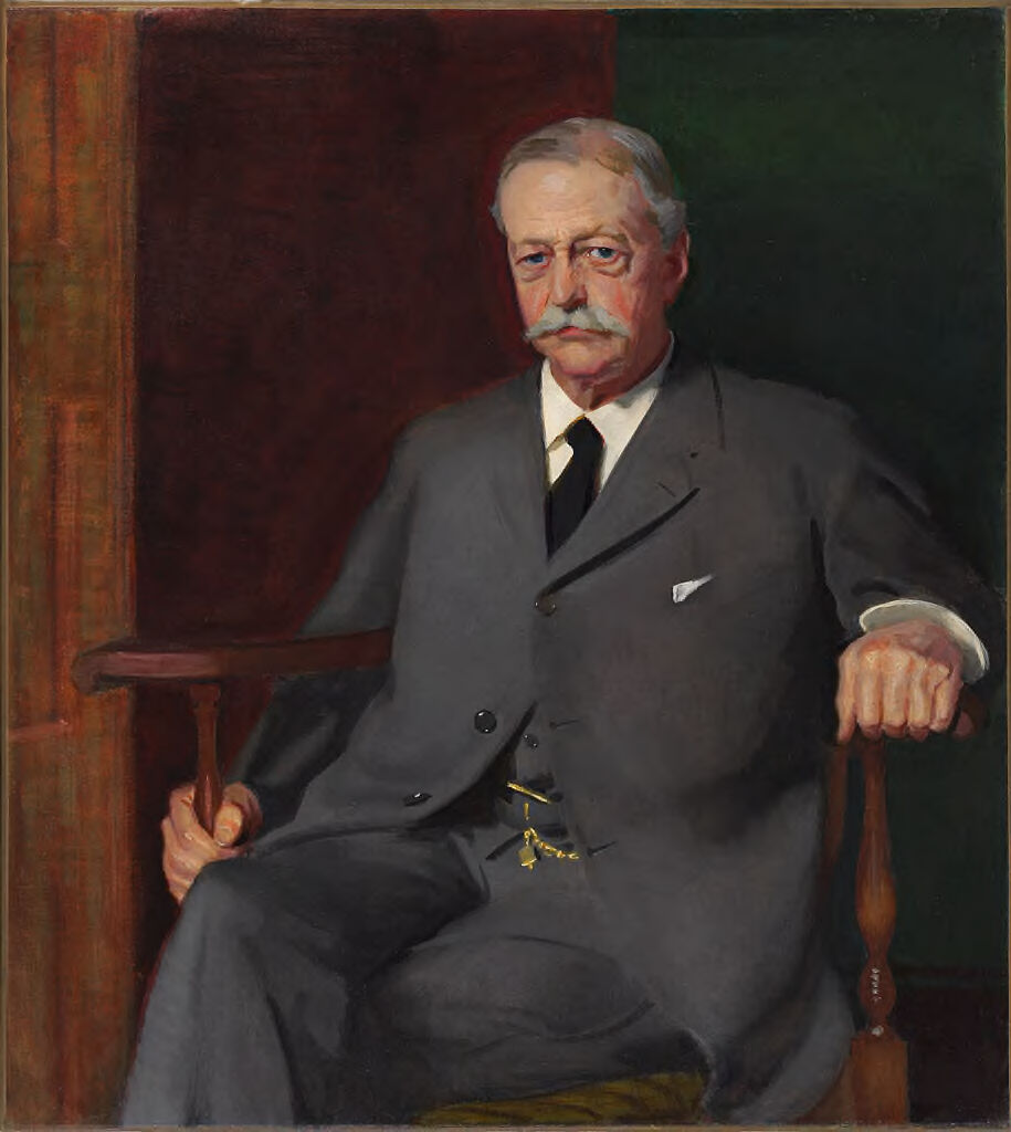 Portrait of Abbott Lawrence Lowell, oil on canvas by Charles Sydney Hopkinson