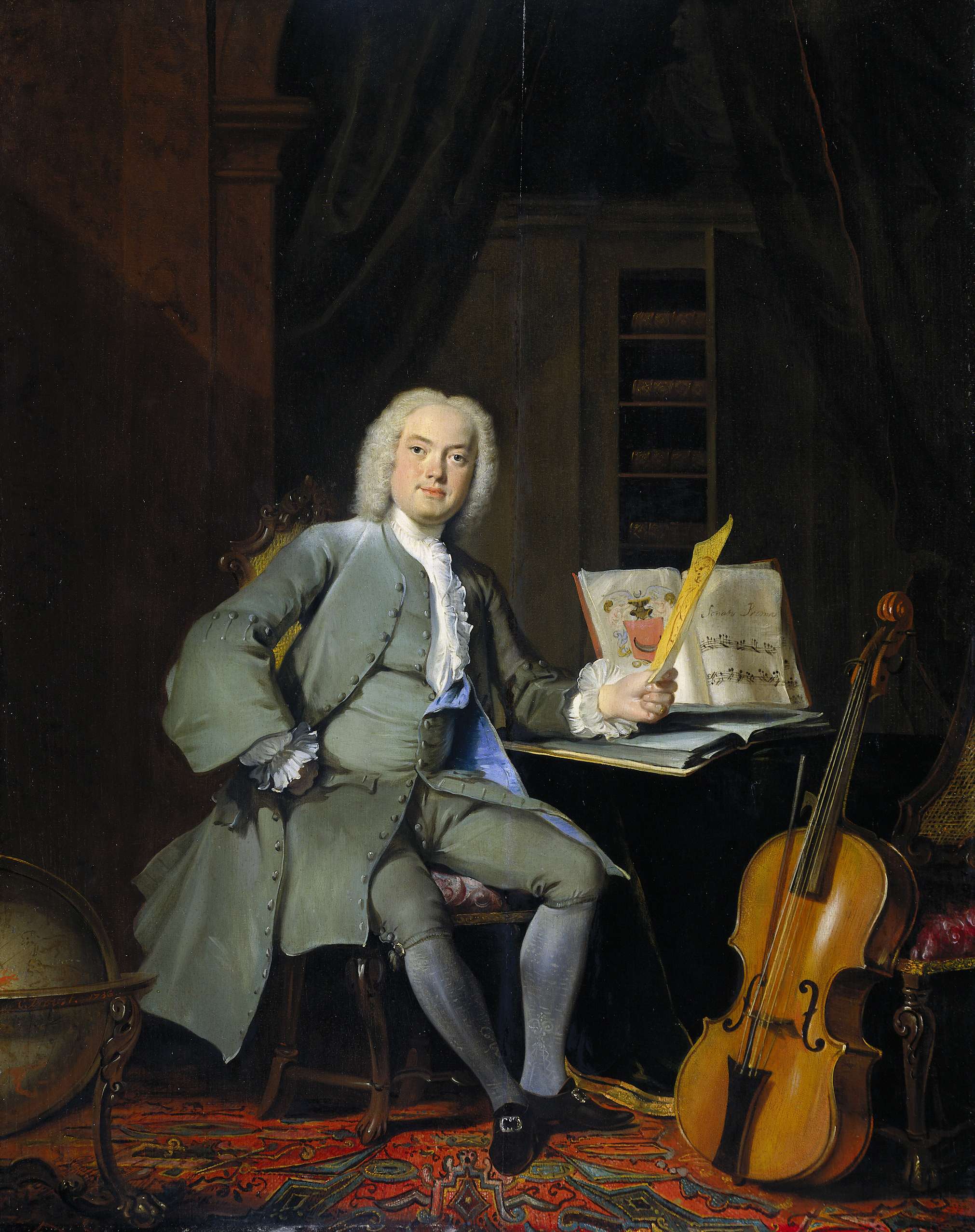 Portrait of a Member of the Van der Mersch Family, by Cornelis Troost, public domain