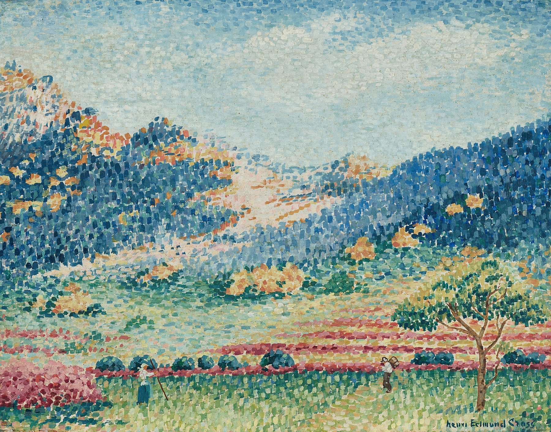 Paysage avec les petites montagnes mauresques, by Henri-Edmond Cross, public domain