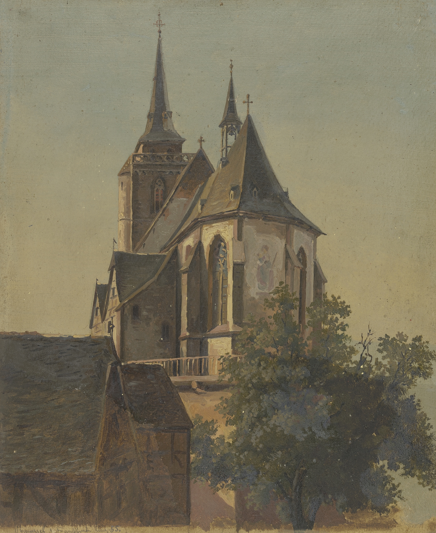 Religious scene featuring St. Ursula in rich fabrics, oil painting by Johann Friedrich Hoff