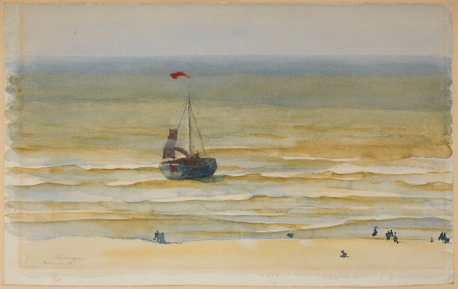 Sea at Scheveningen, by Józef Pankiewicz, public domain