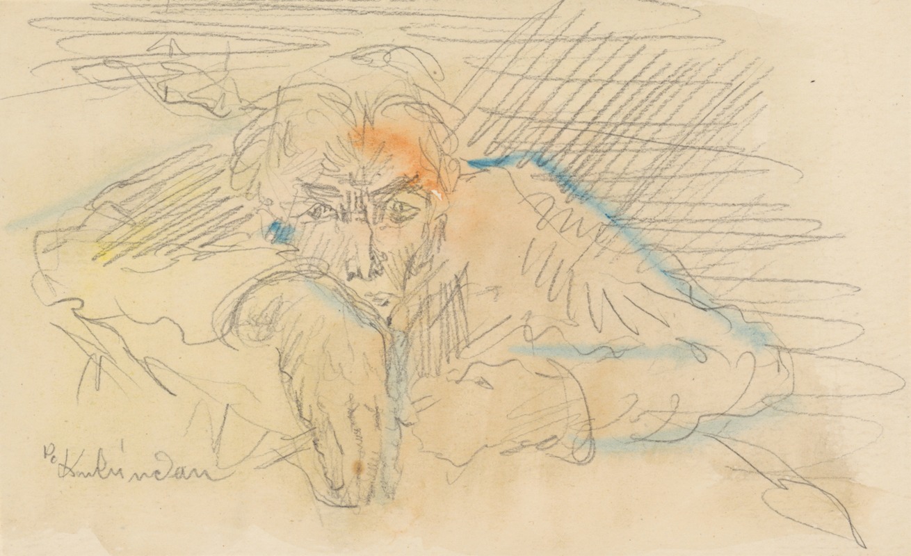 Self-portrait in color by Arnold Peter Weisz-Kubínčan showcases vibrant colors and expressive brushwork.