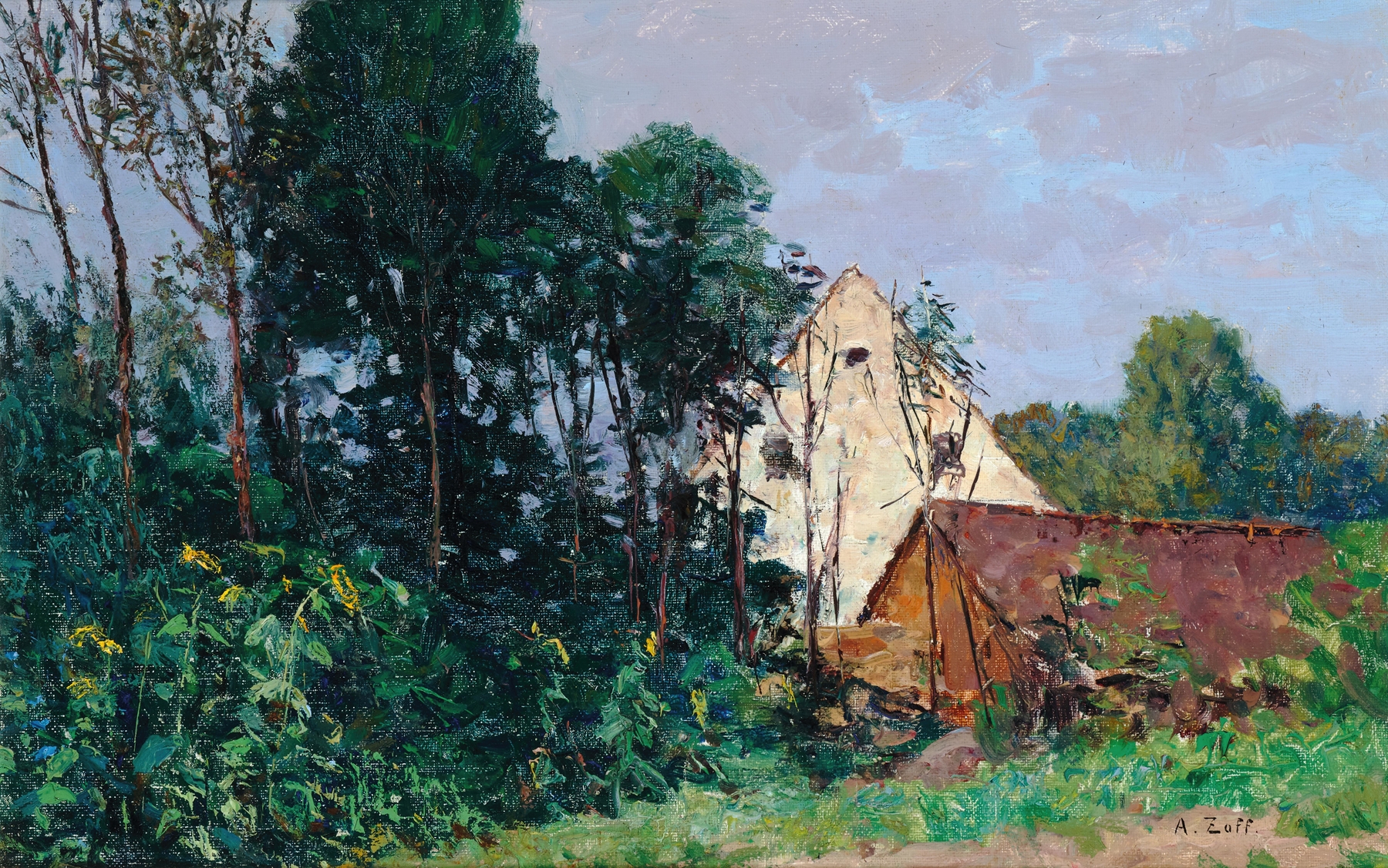 Abendstimmung, by Alfred Zoff, public domain