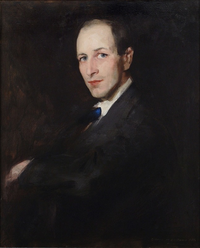 A portrait of George Wesley Bellows by Robert Henri.