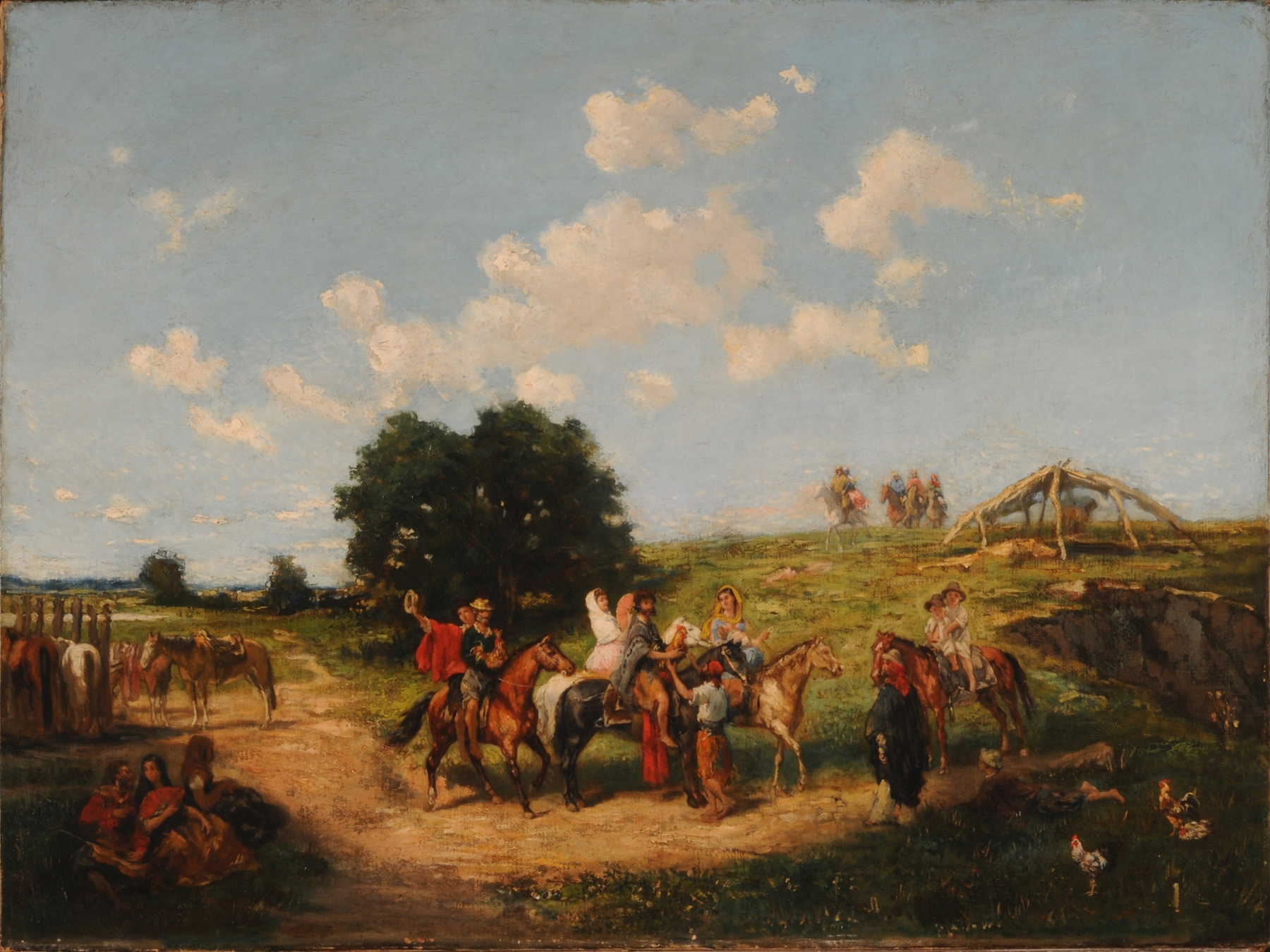 Way to the ring, by Juan León Pallière, public domain