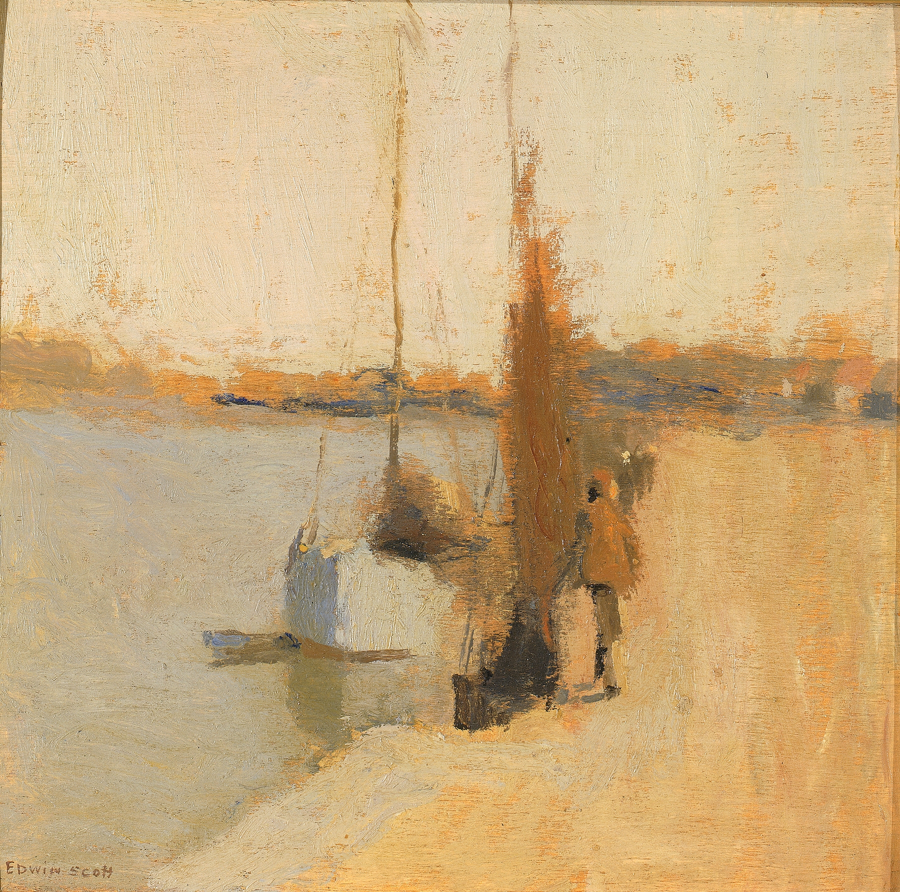 Bateau De Peche, by Frank Edwin Scott, public domain