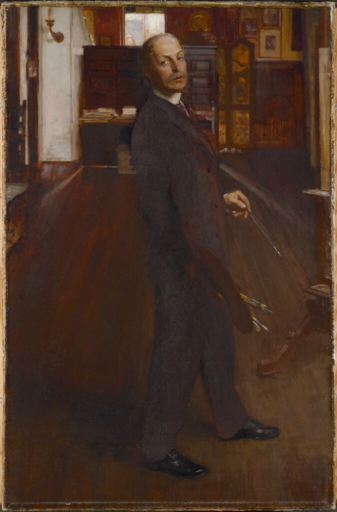 Self-Portrait by Ignaz Marcel Gaugengigl, oil on canvas