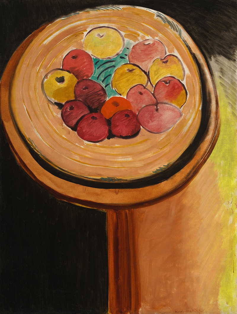 Still life of apples, oil on canvas by Henri Matisse