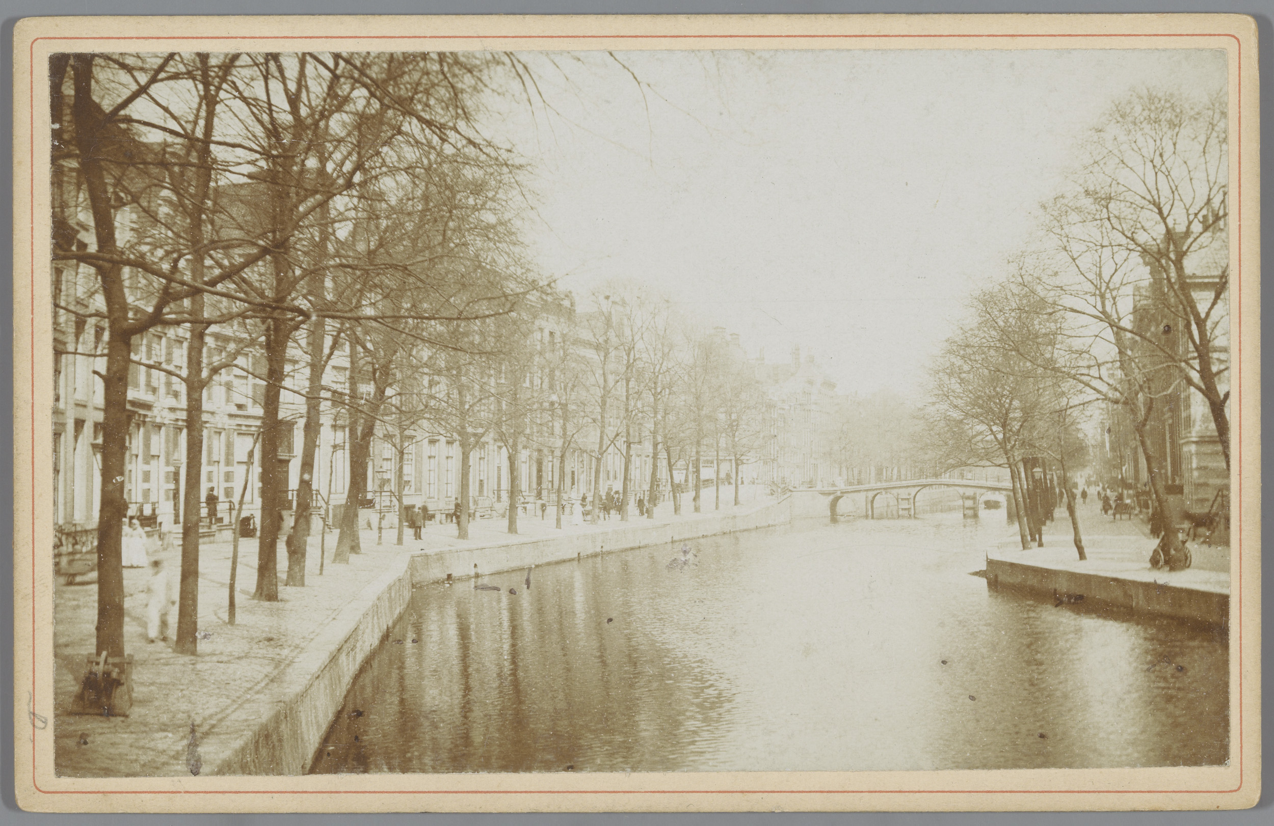 Landscape photograph by Unknown Artist depicting the Herengracht canal in Amsterdam