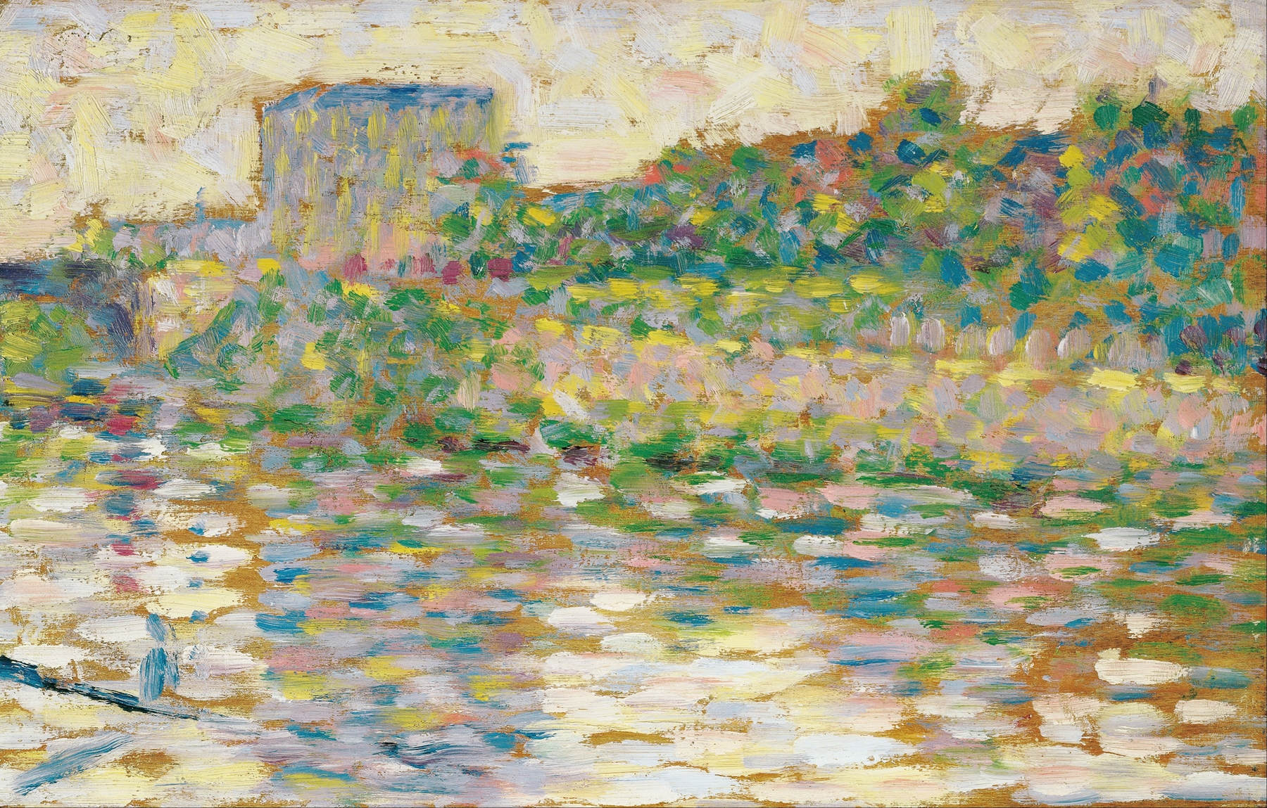 The Seine at Courbevoie, by Georges Seurat, public domain
