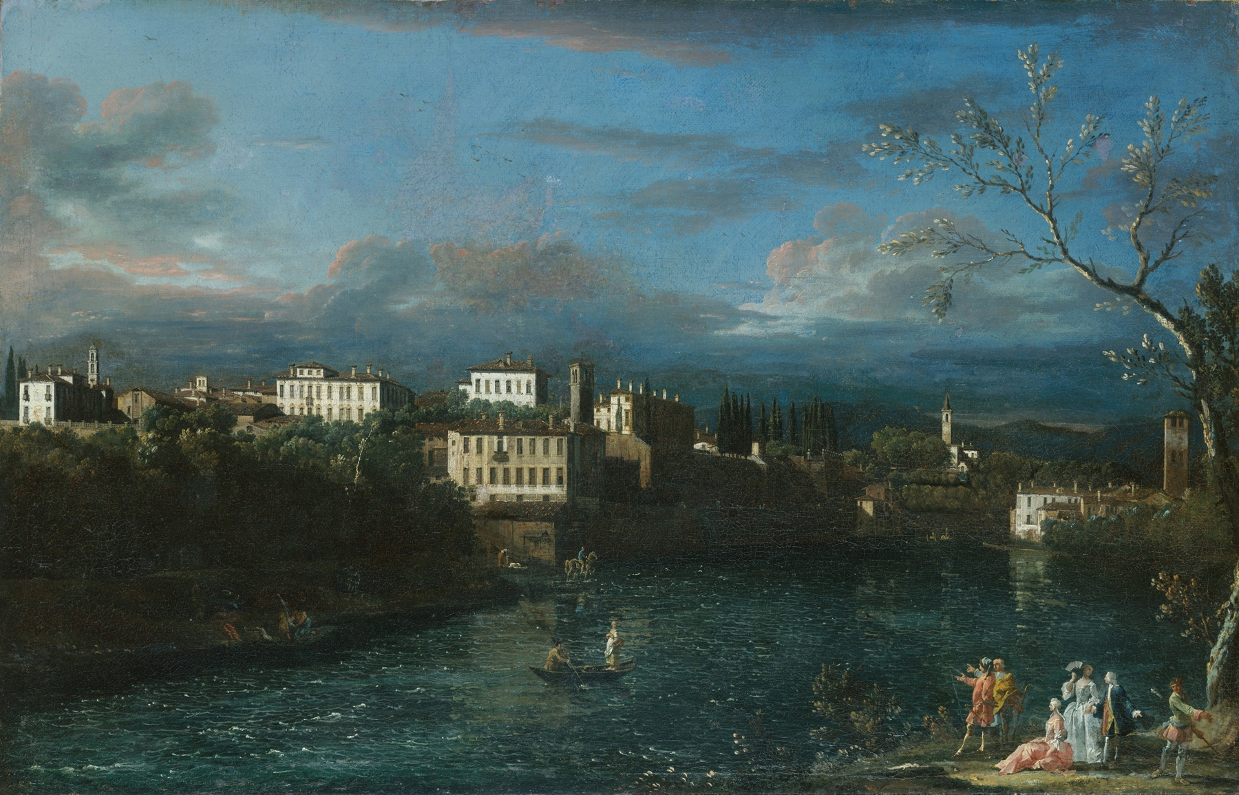 Vaprio d’Adda, by Bernardo Bellotto, public domain