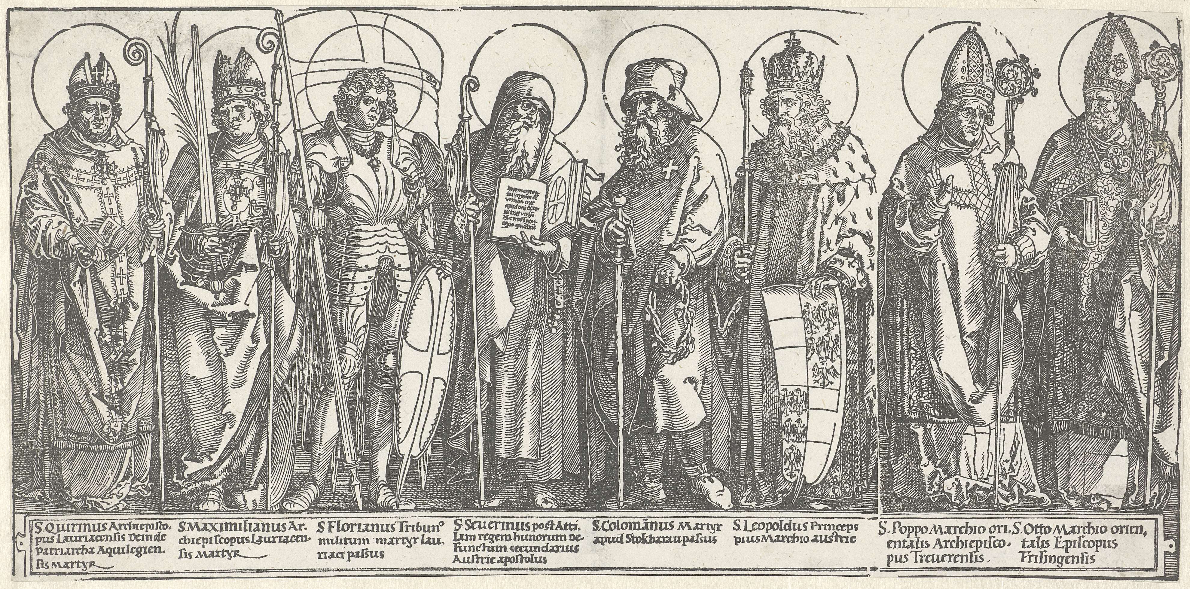 De beschermheiligen van Oostenrijk, by Albrecht Dürer, public domain
