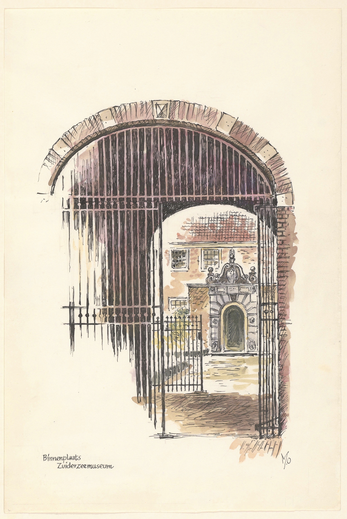 Binnenplaats van het Zuiderzeemuseum, by Maarten Oortwijn, public domain