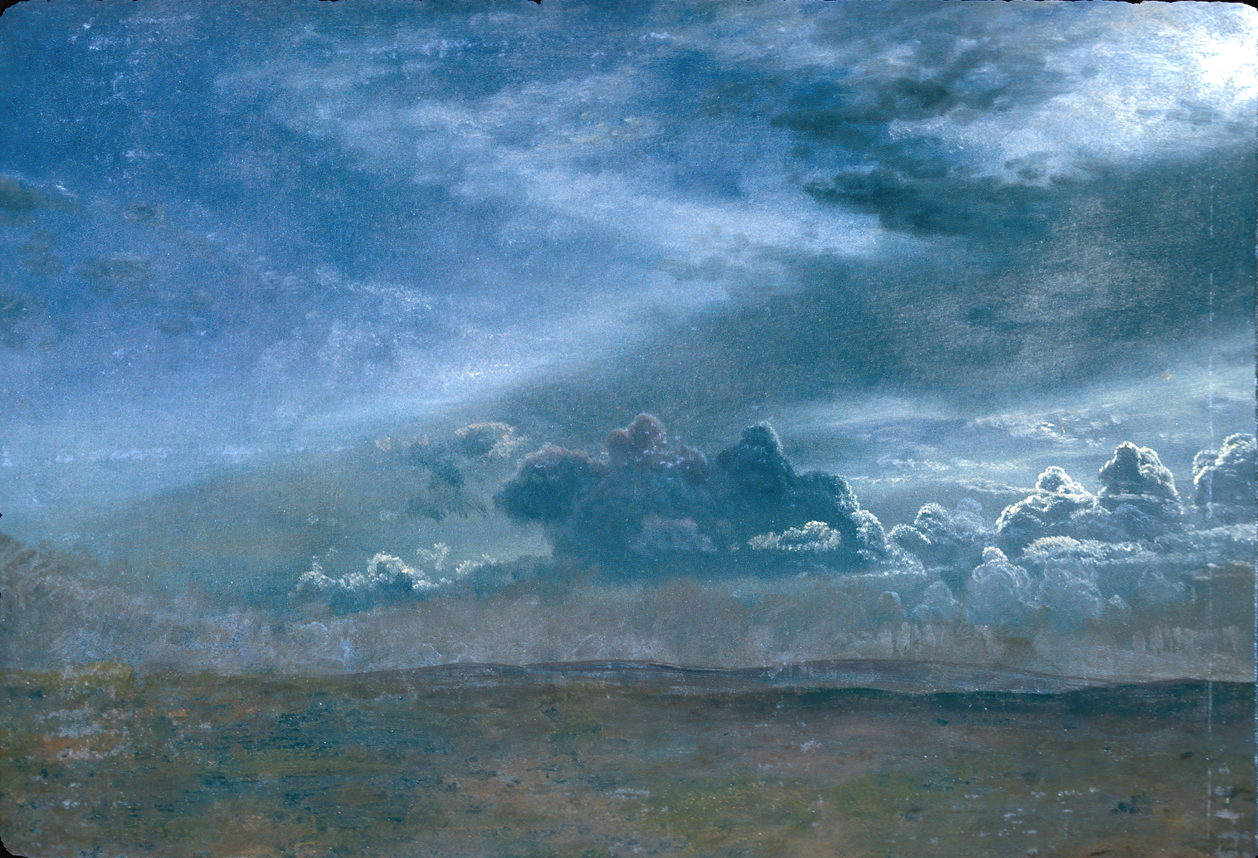 Landscape With Stormy Clouds, by Albert Bierstadt, public domain