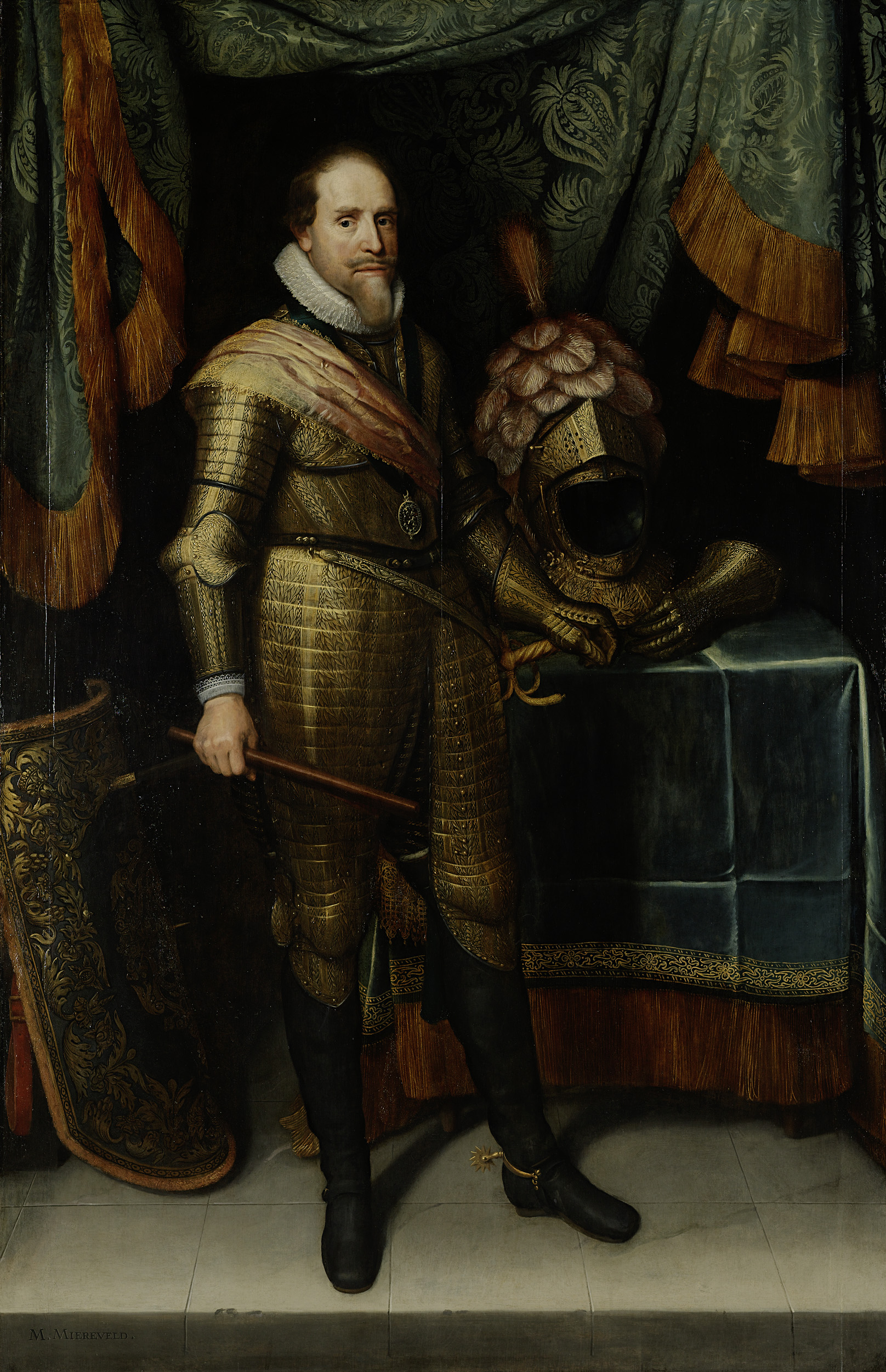 Maurits, Prince of Orange (1567-1625), by Michiel Jansz van Mierevelt, public domain