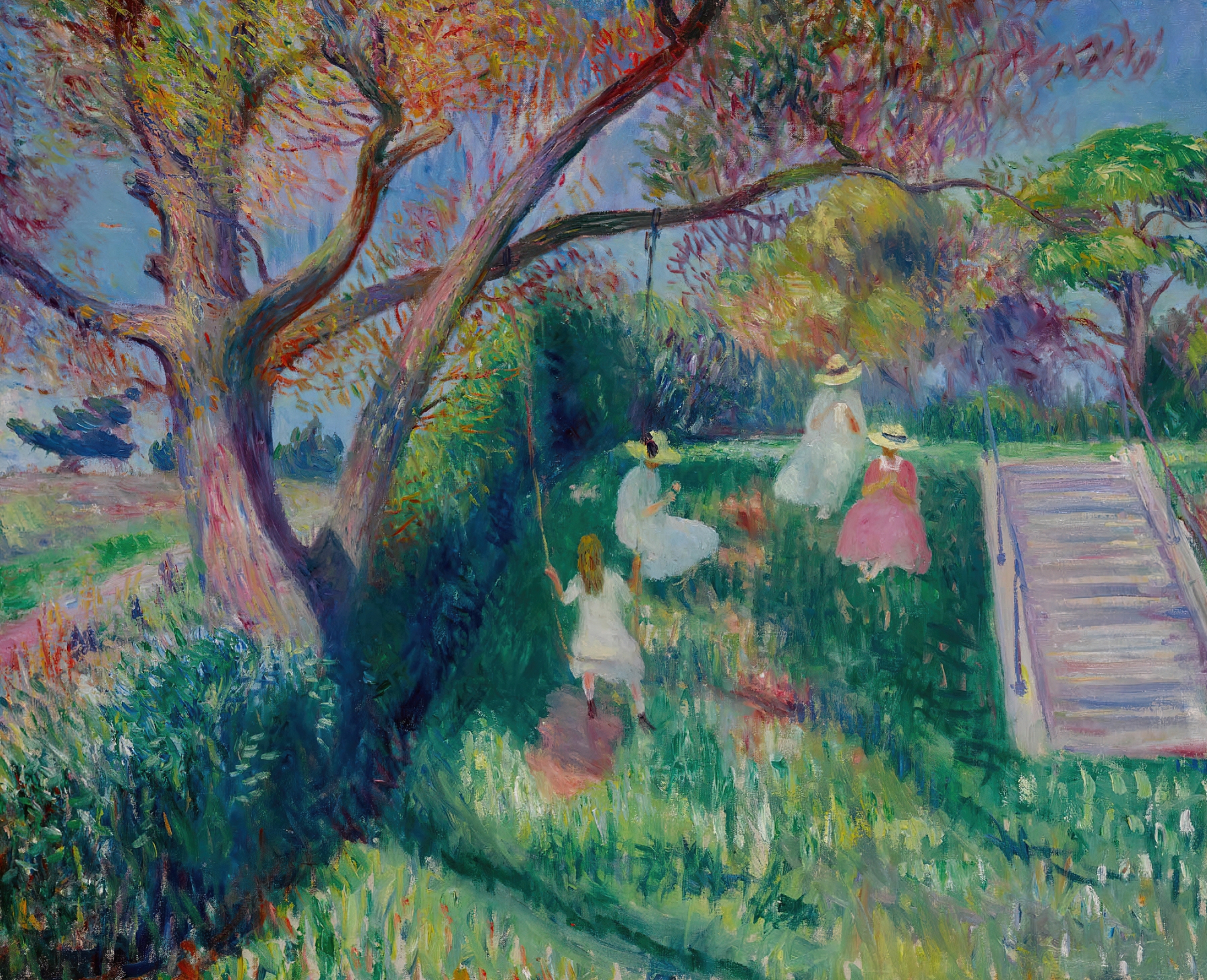The Swing, by William James Glackens, public domain