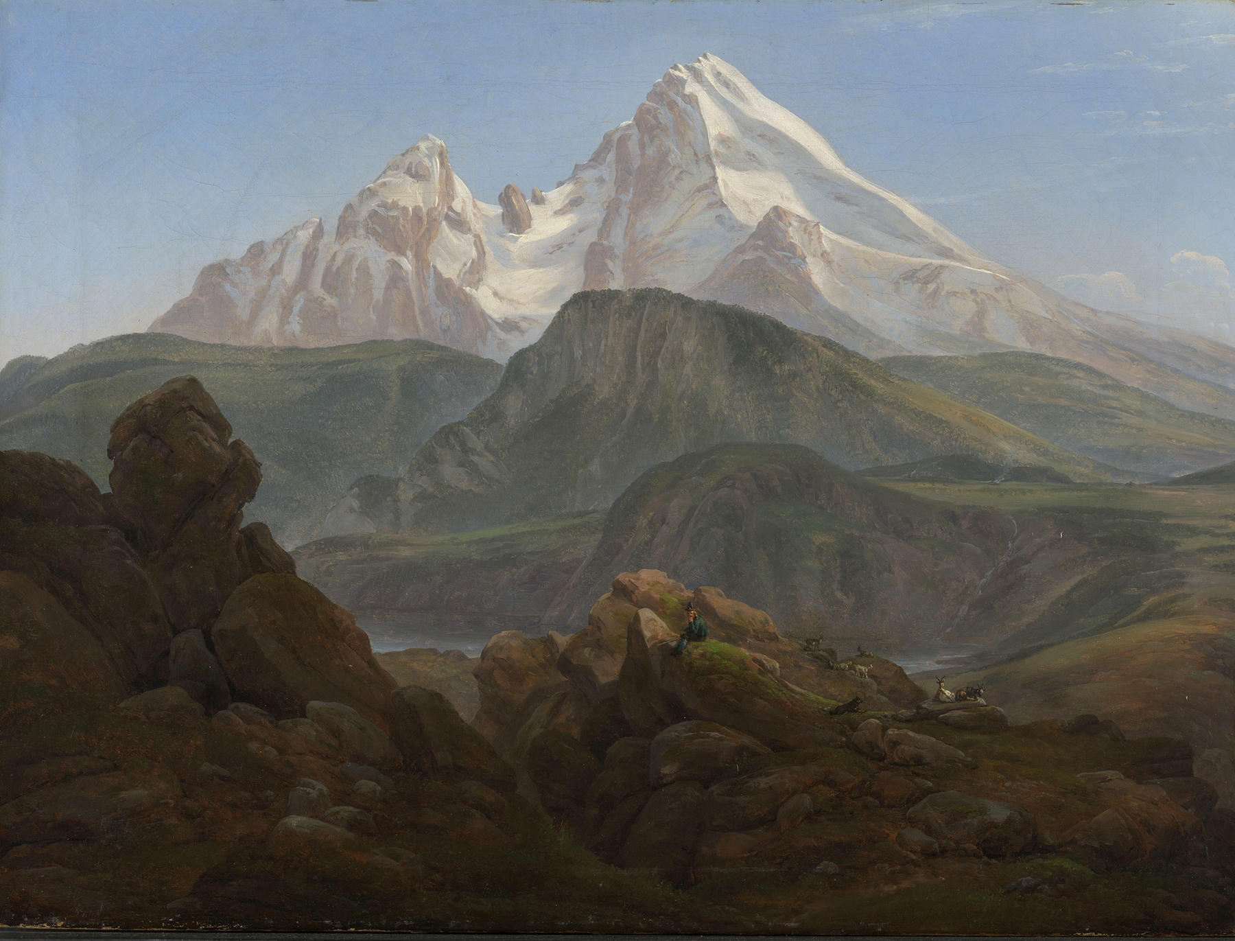 The Watzmann, by Johan Christian Dahl, public domain