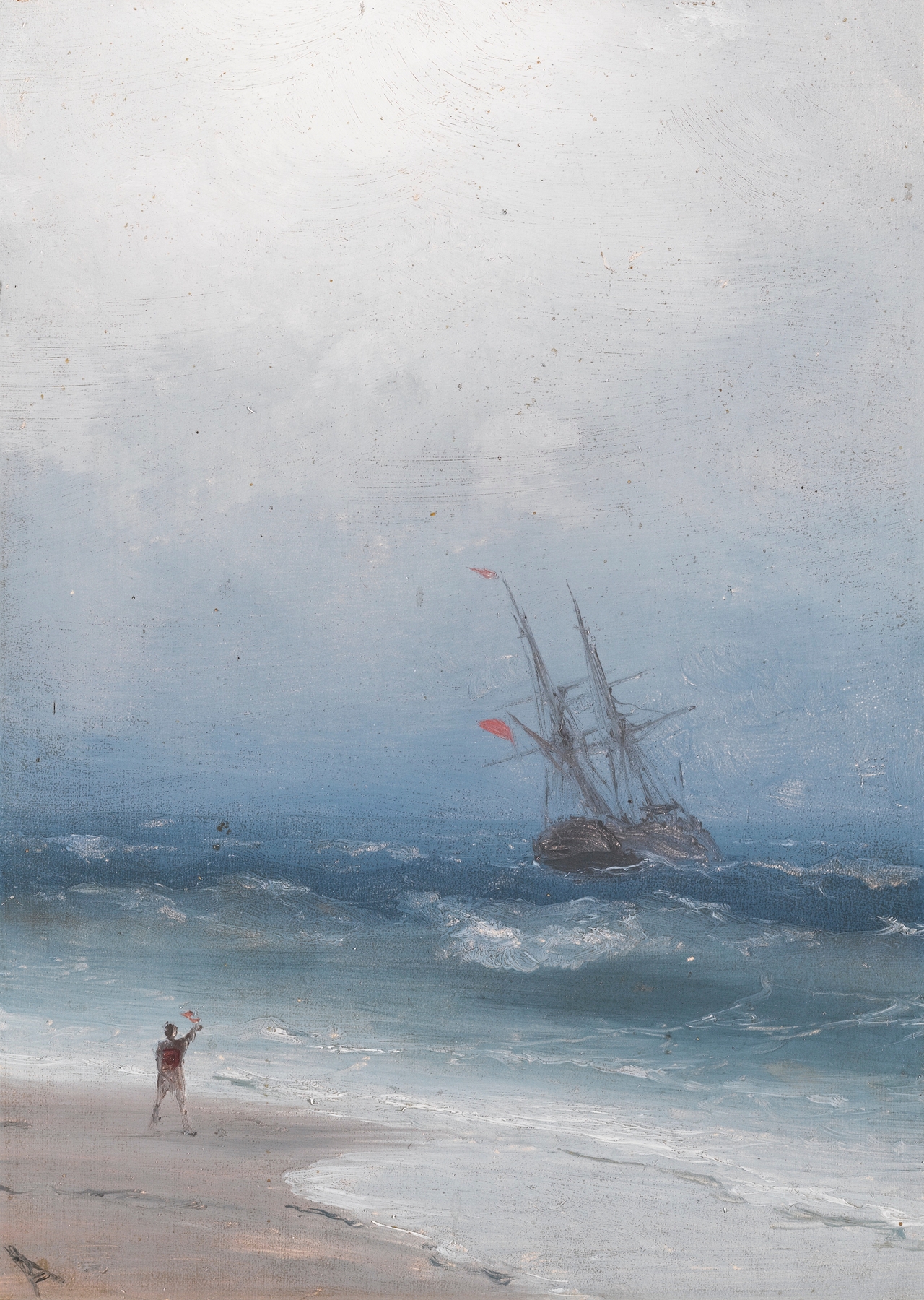 Stormy Coast, by Ivan Konstantinovich Aivazovsky, public domain